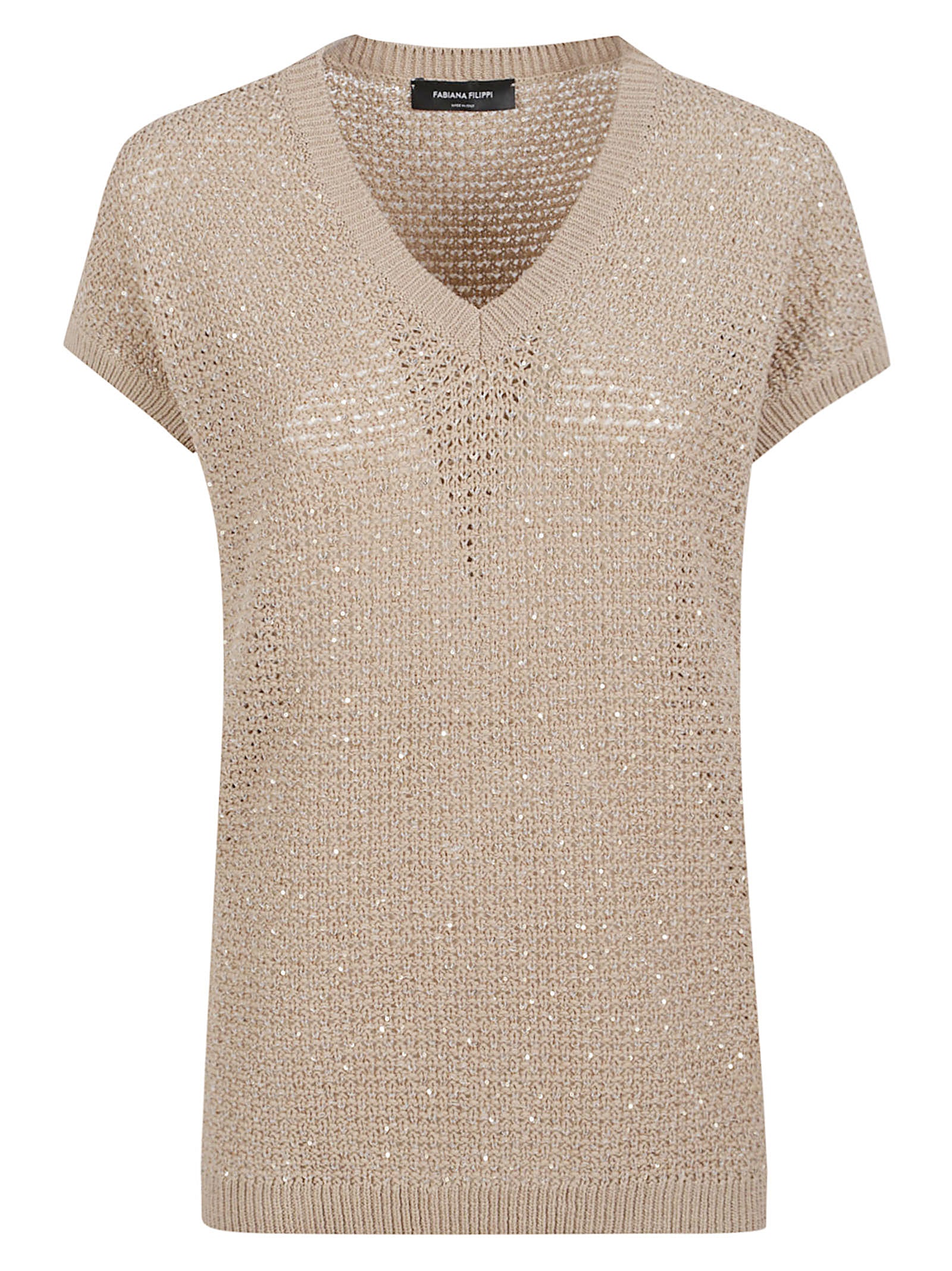 Short-Sleeve Knit Top