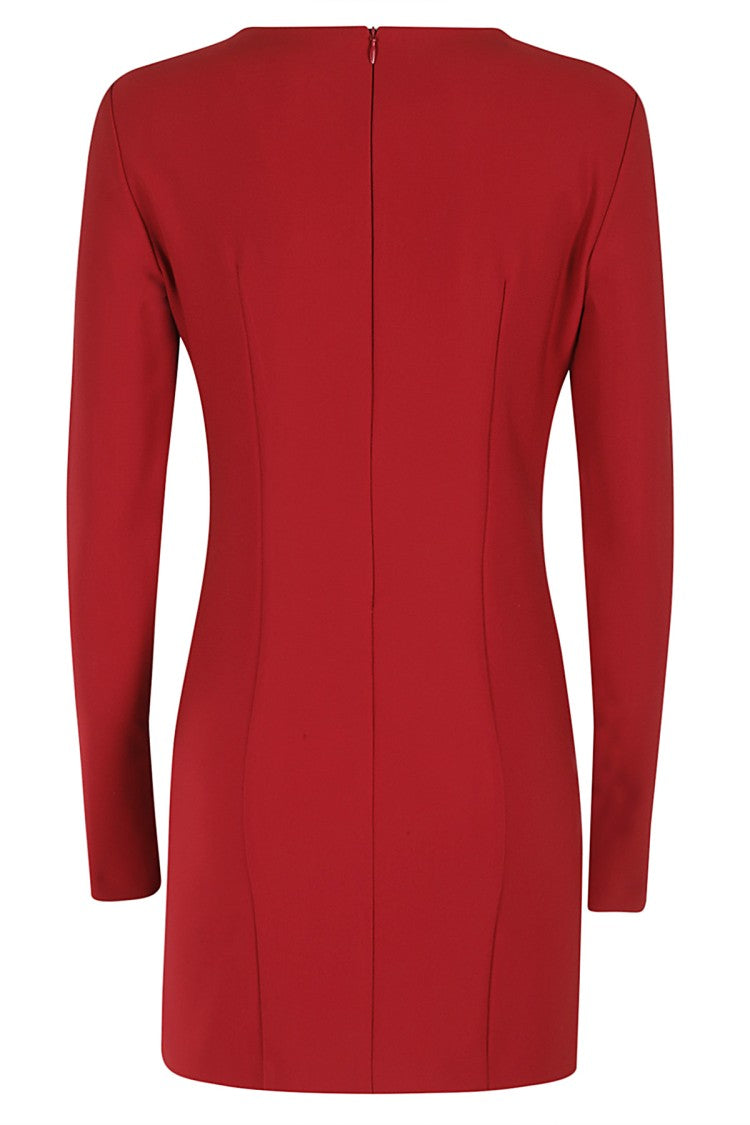 Bijou Bow Brooch Jersey Mini Dress