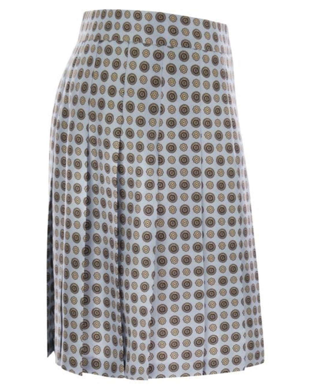 Pleated Skirt With Structured Waistband