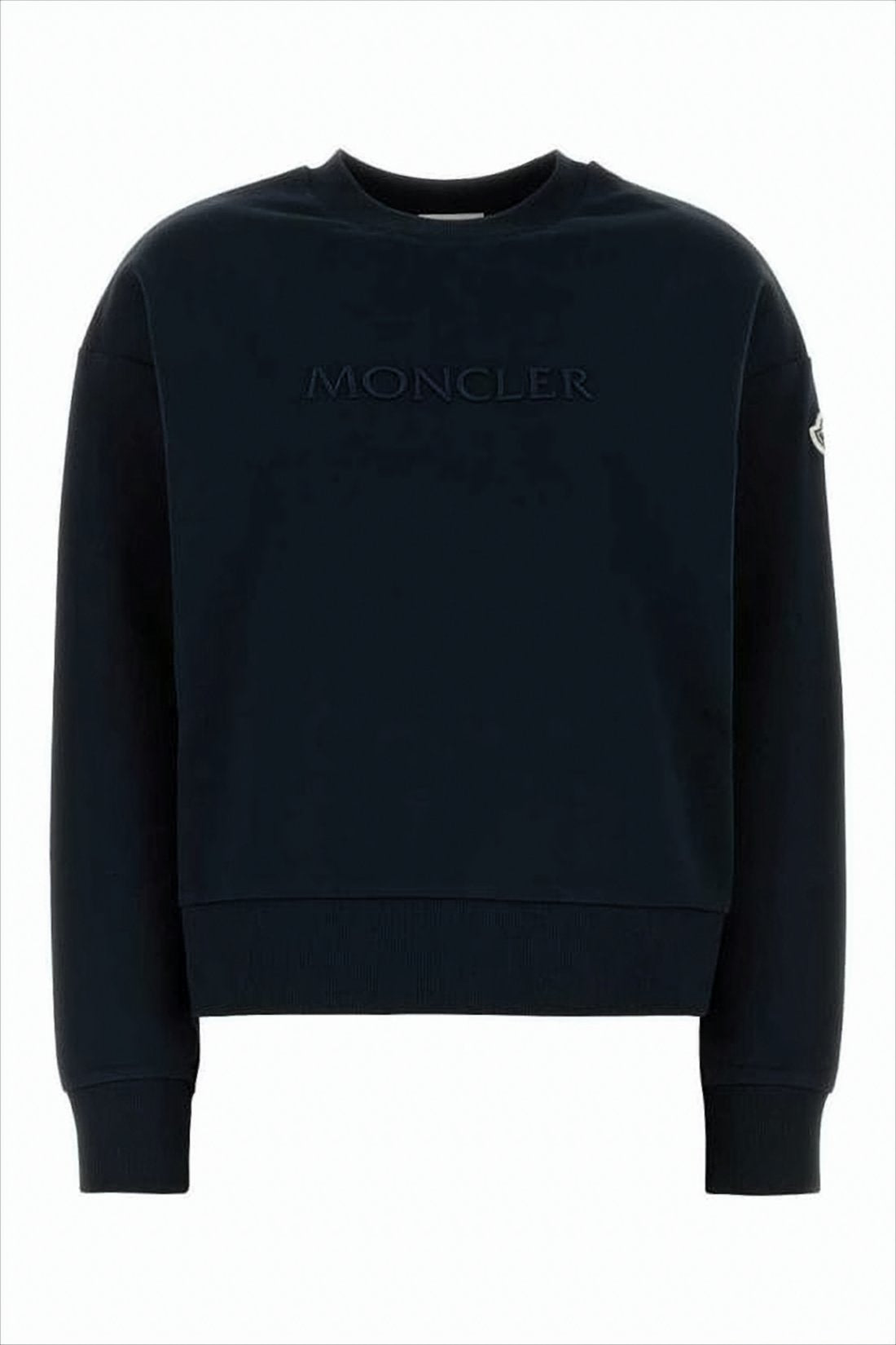 Cropped Long-Sleeve Top with Ribbed Cuffs