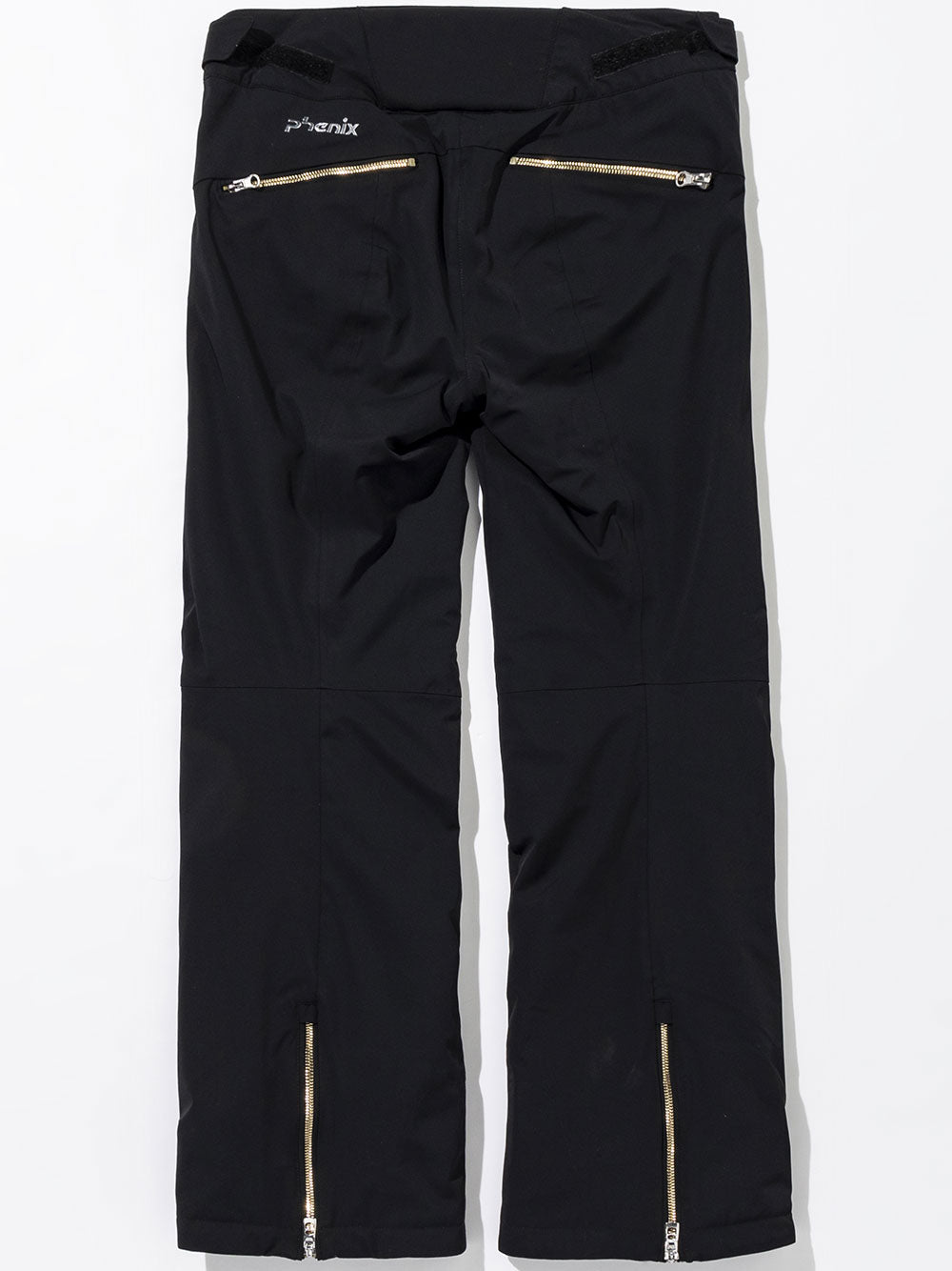 Matte Black Opal Straight-Leg Ski Pants
