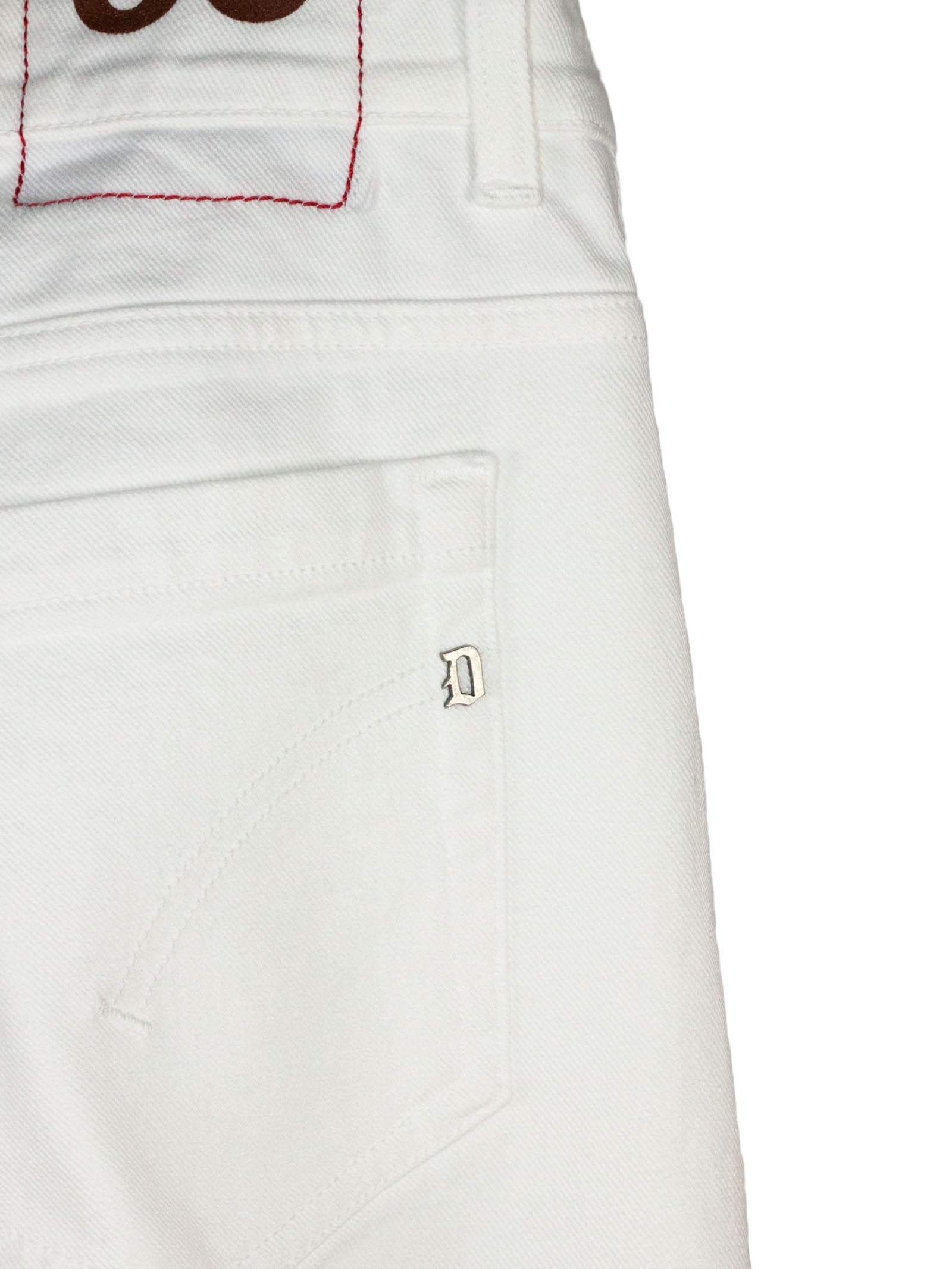 Milk White George Cotton Trousers