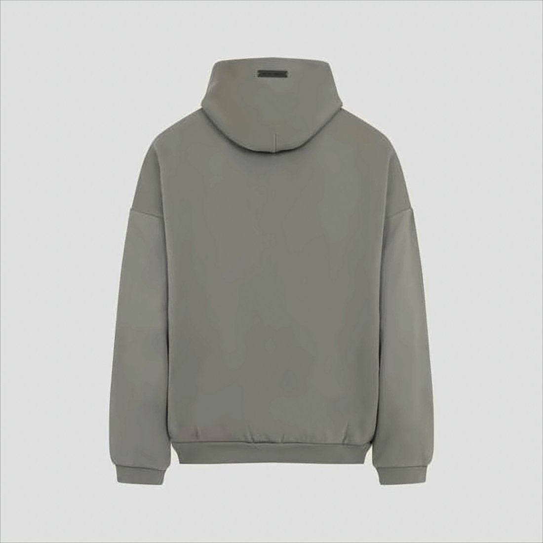 Relaxed-Fit High-Neck Hoodie with Bold Text Detail