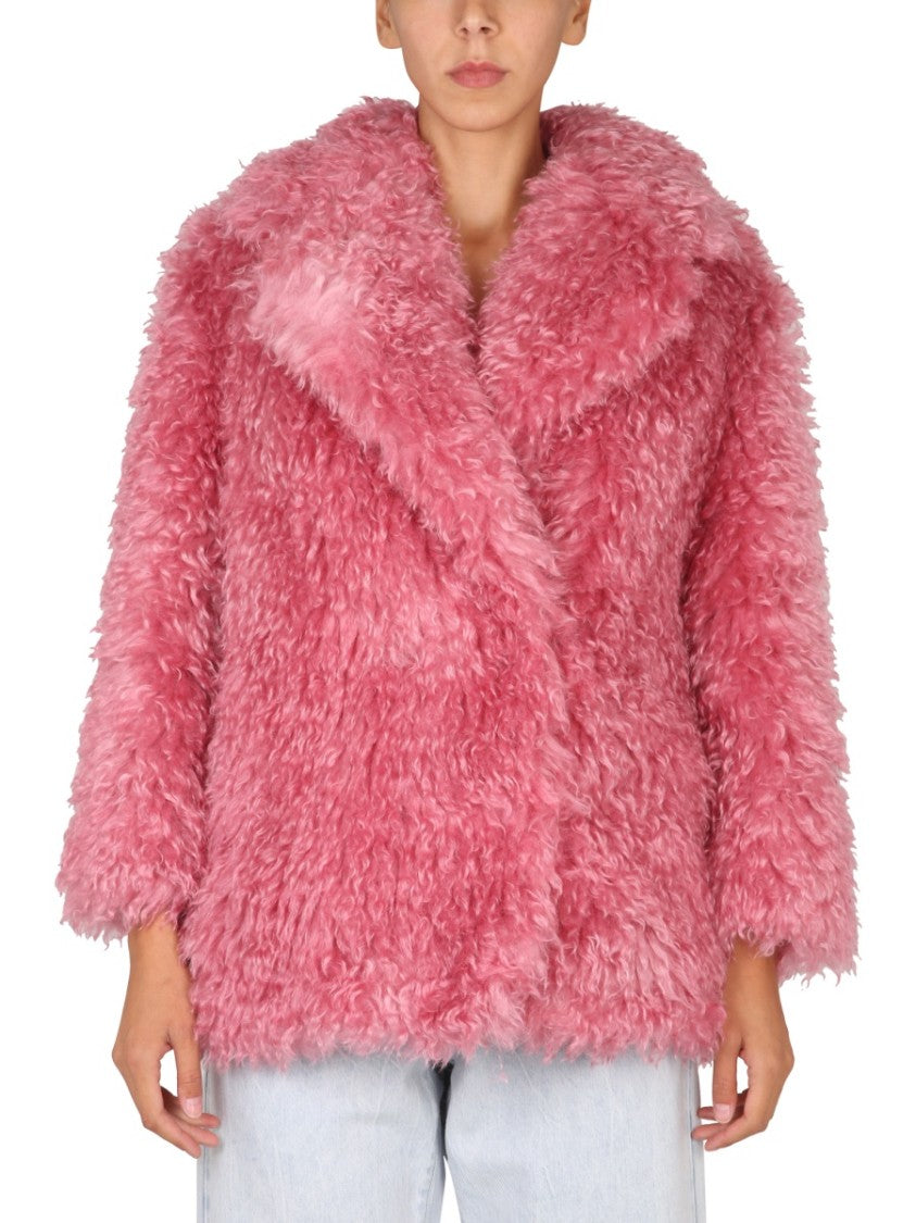 Mid-Length Mohair Coat