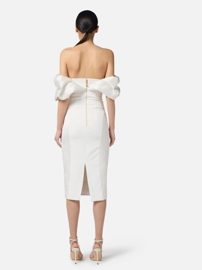 Duchess Dress with 3D Puffed Neckline