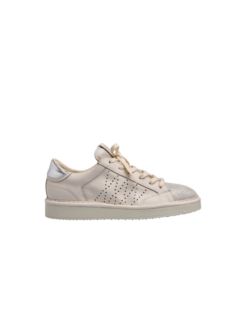 Leather Sneakers With Breathable Design