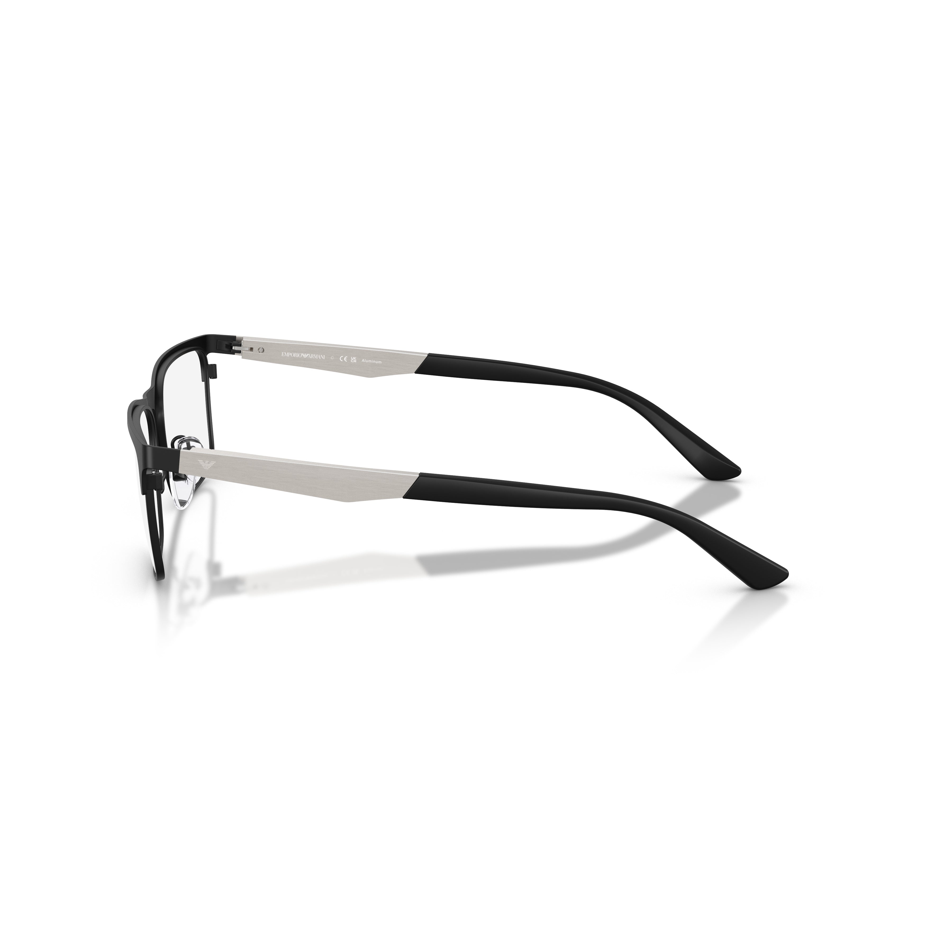 0ea1183 Rectangular Matte Black Sunglasses with Silver Accents