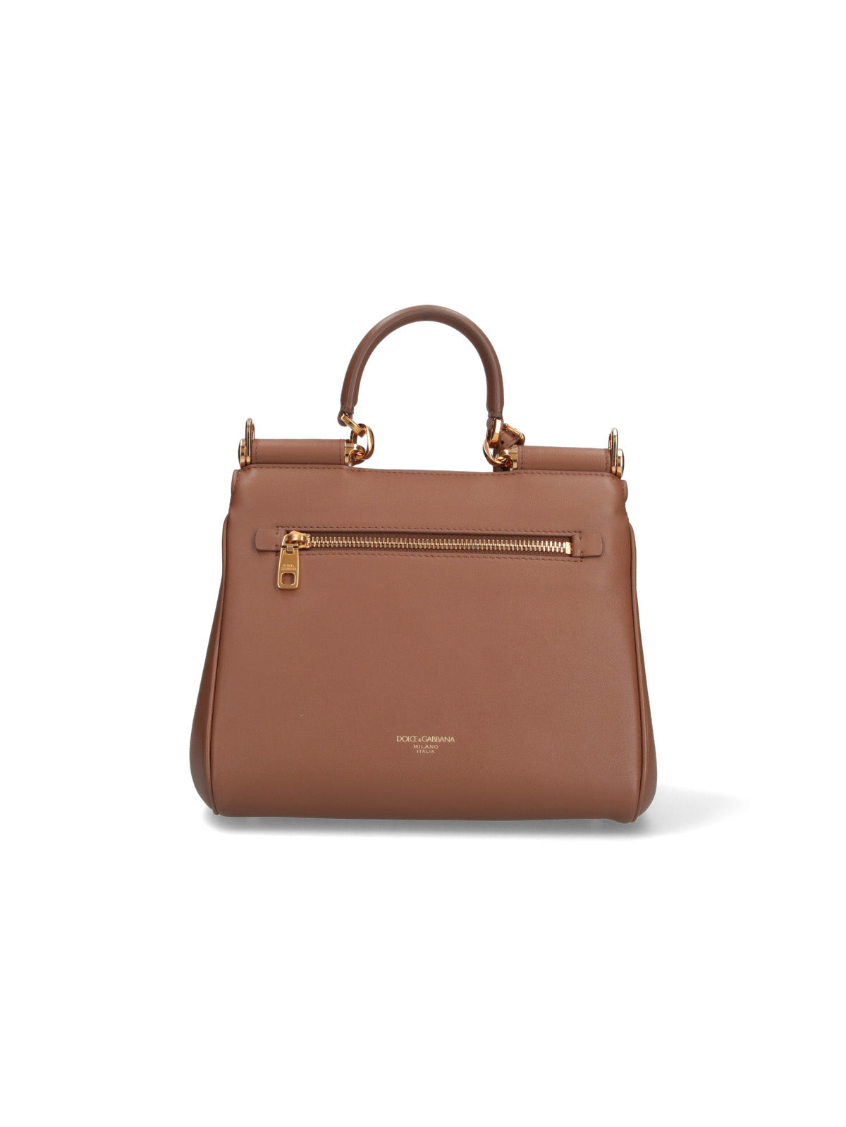 Brown My Sicily Leather Shoulder Bag