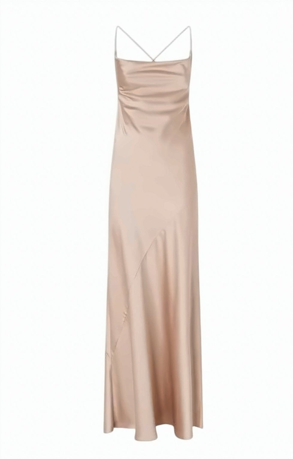 Farro Satin Open Back Dress