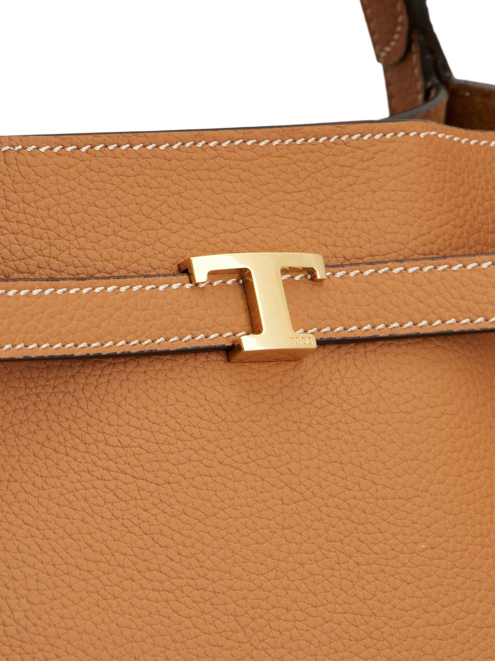 Trapezoidal Brown Handbag
