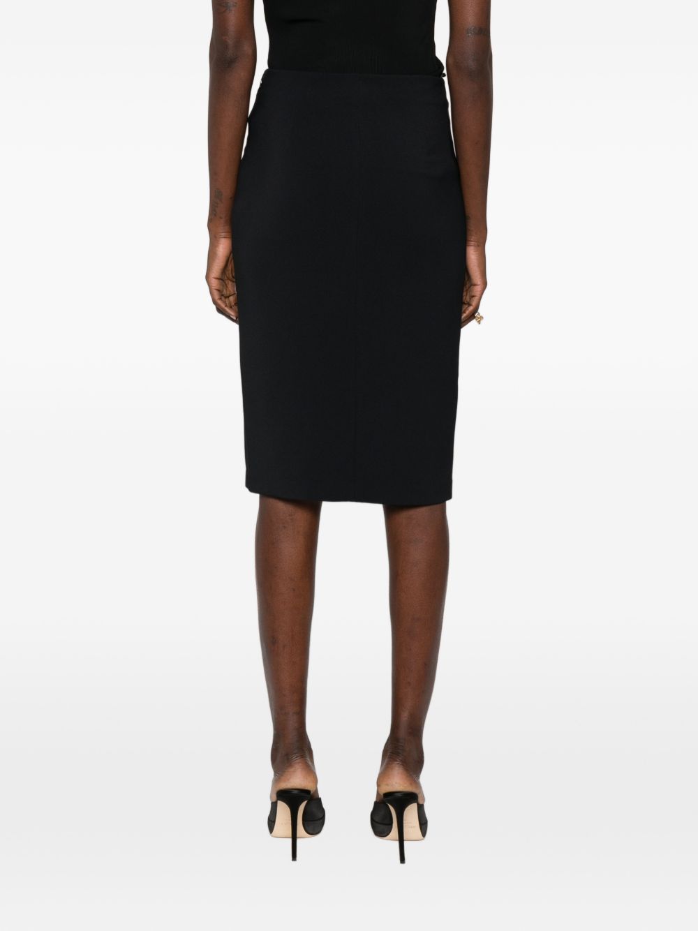 Knee-Length Black Skirt