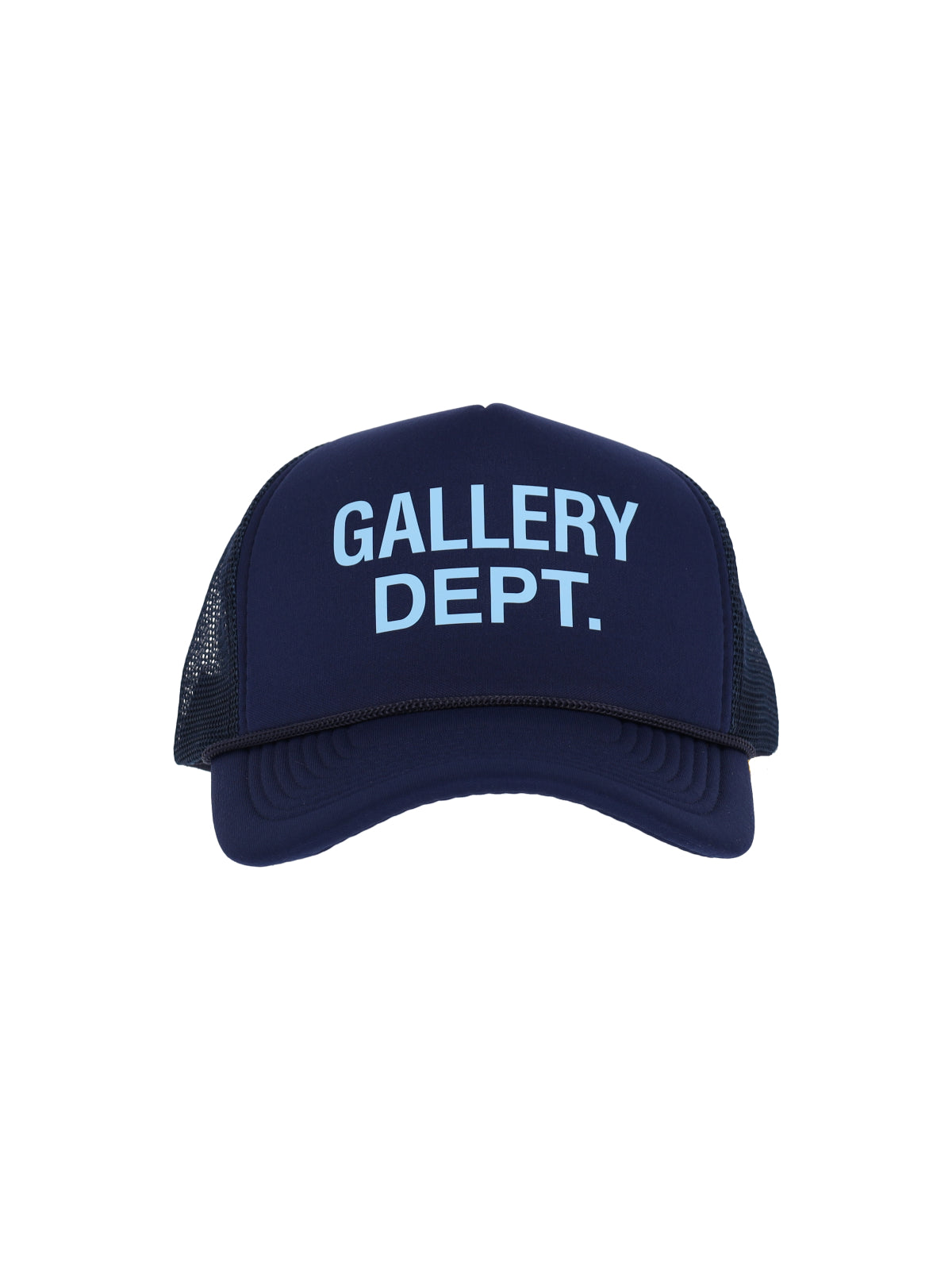 Blue Curved Visor Logo Baseball Cap