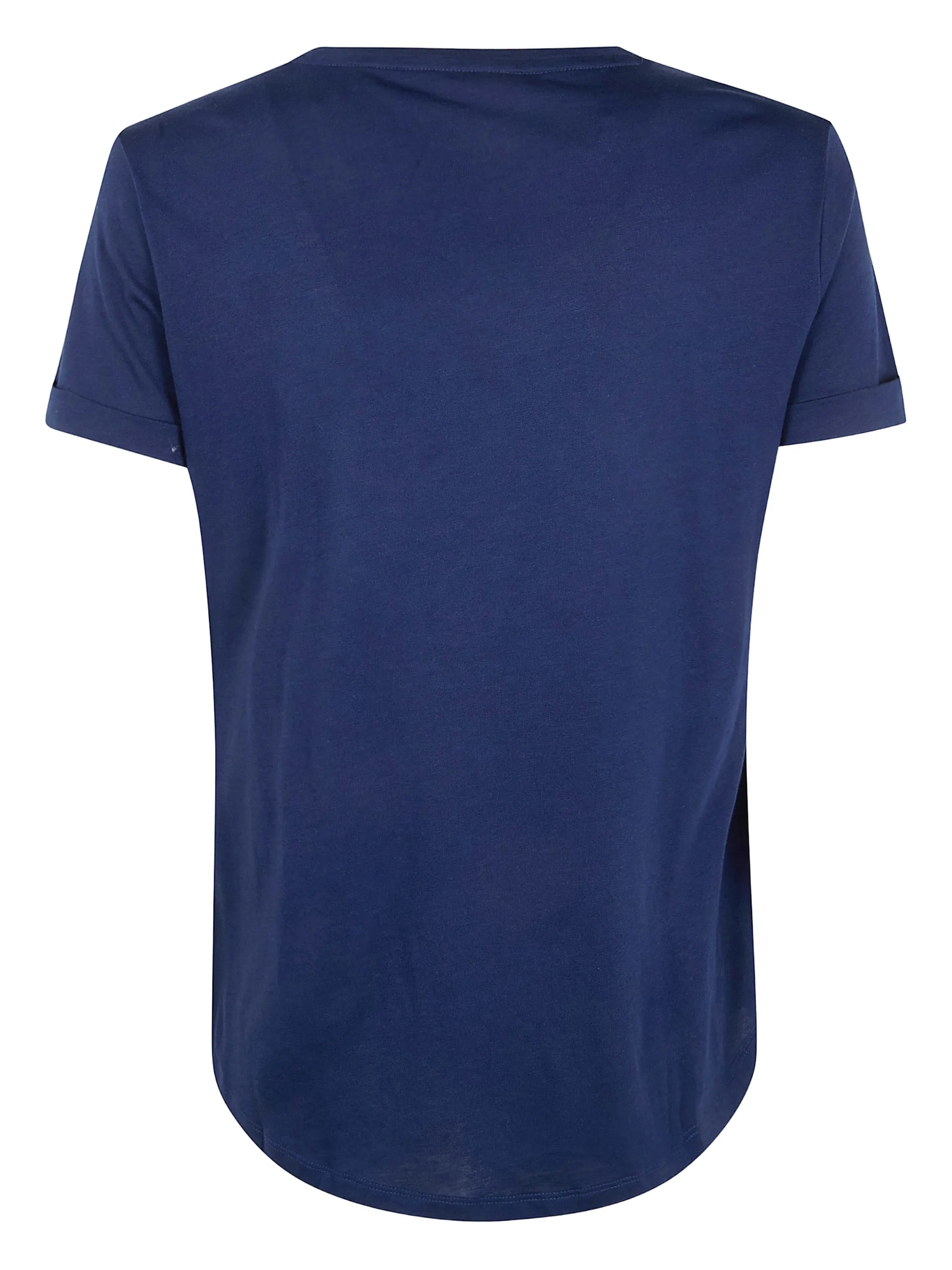 Navy Blue Cotton Pullover Tshirt