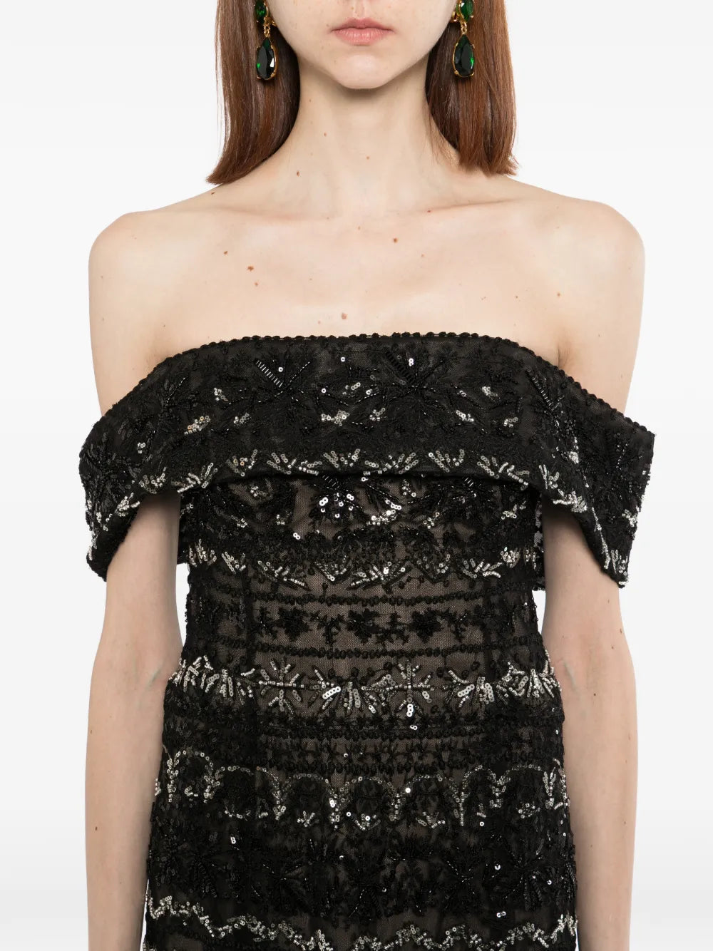 Beaded Tulle Dress