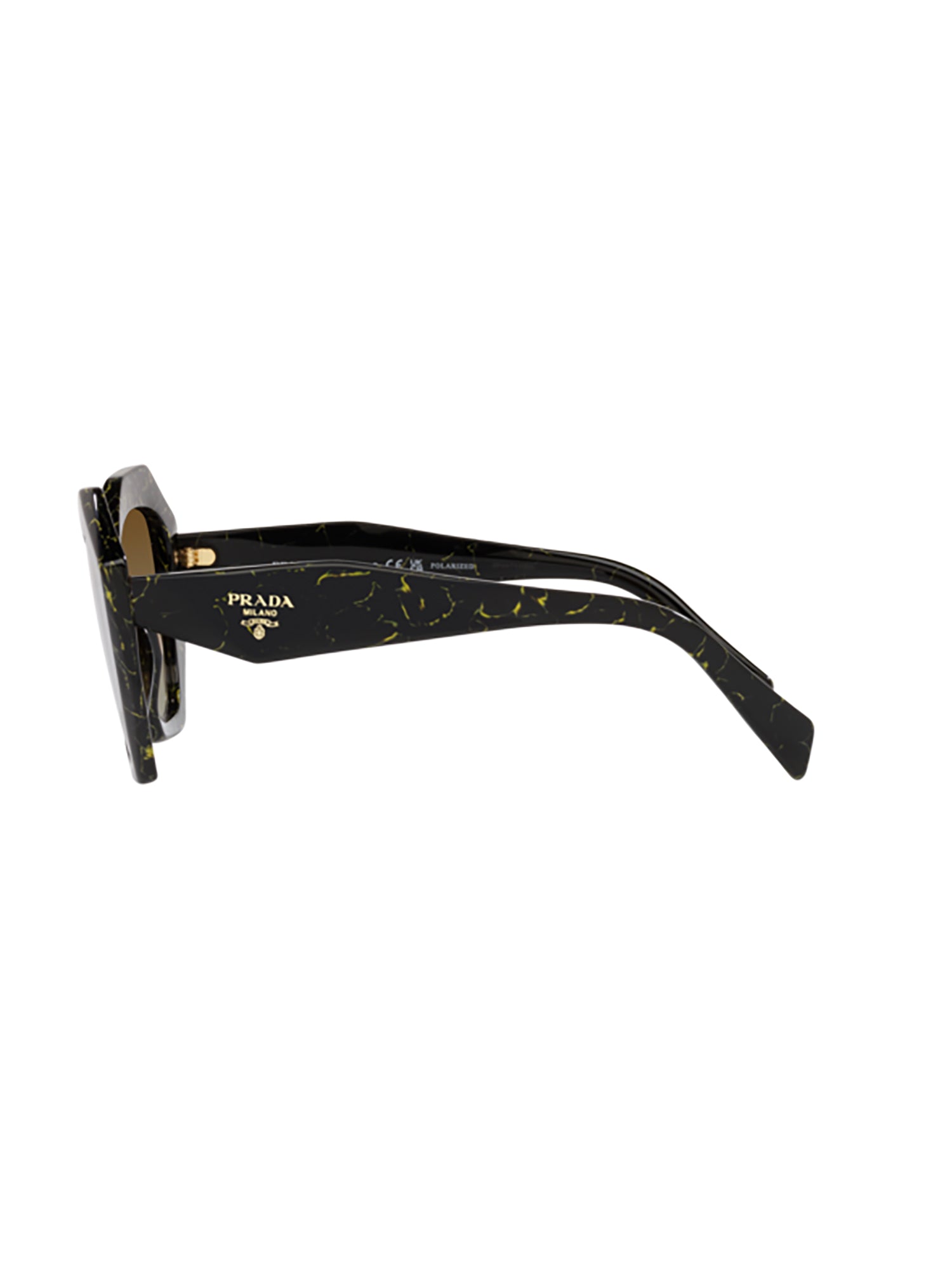 Octagonal Frame Sunglasses with Geometric Design