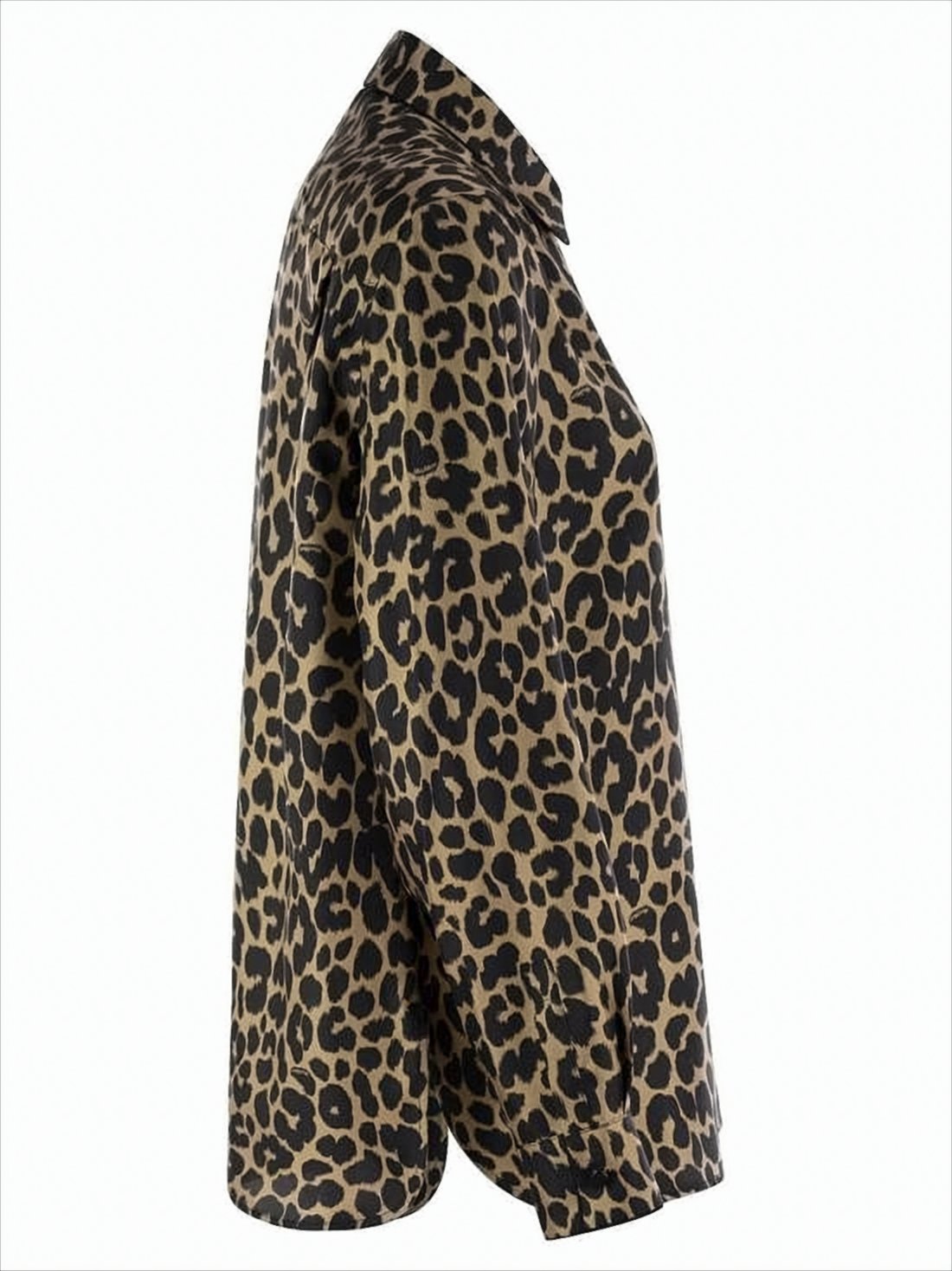 Leopard Print Silk Blouse
