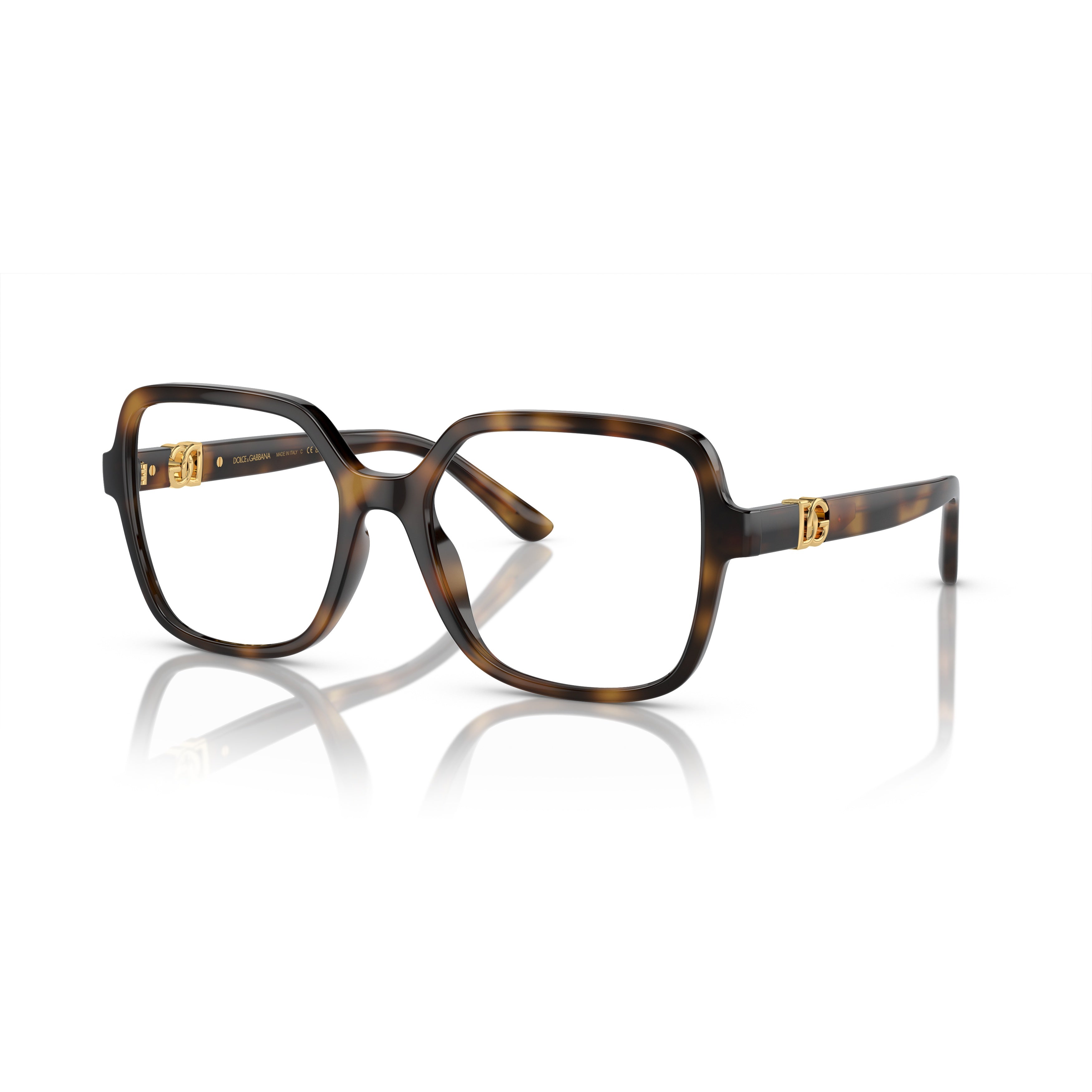 0dg5105u Oversized Square Frame Tortoiseshell Sunglasses