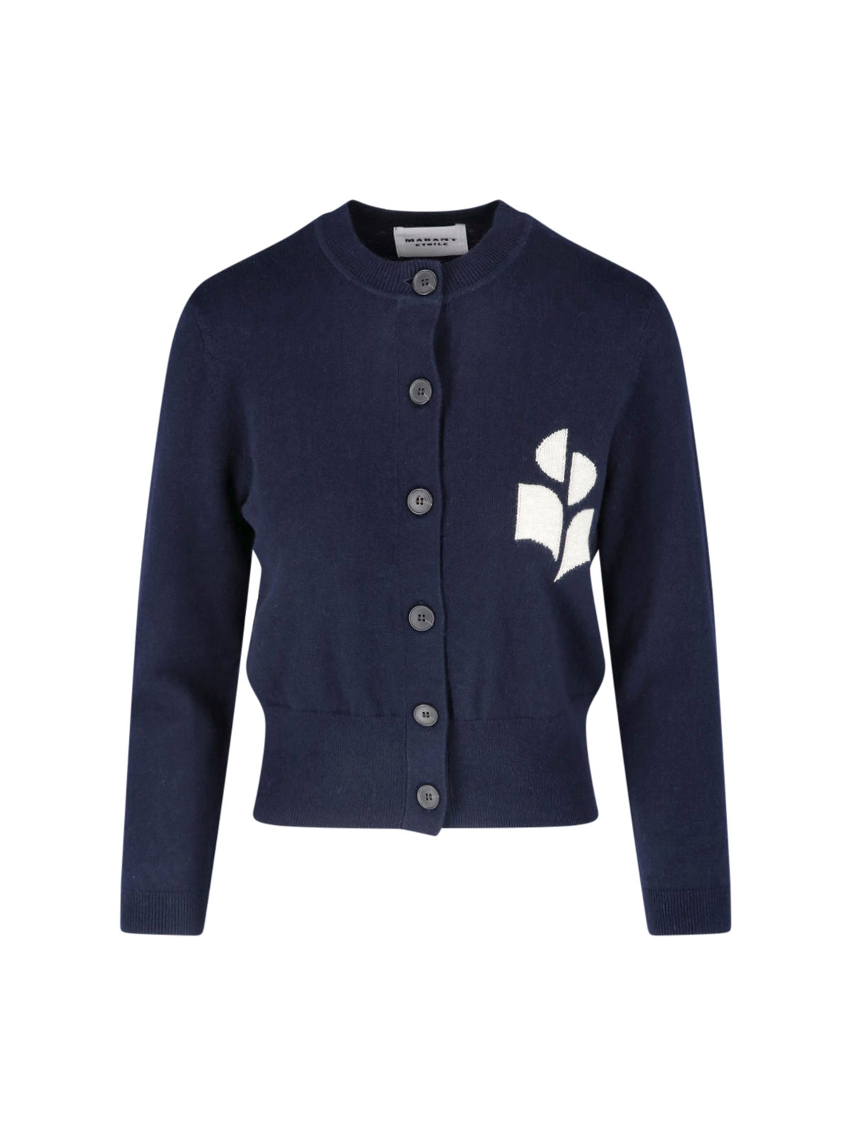 Cropped Button-Up Sweater