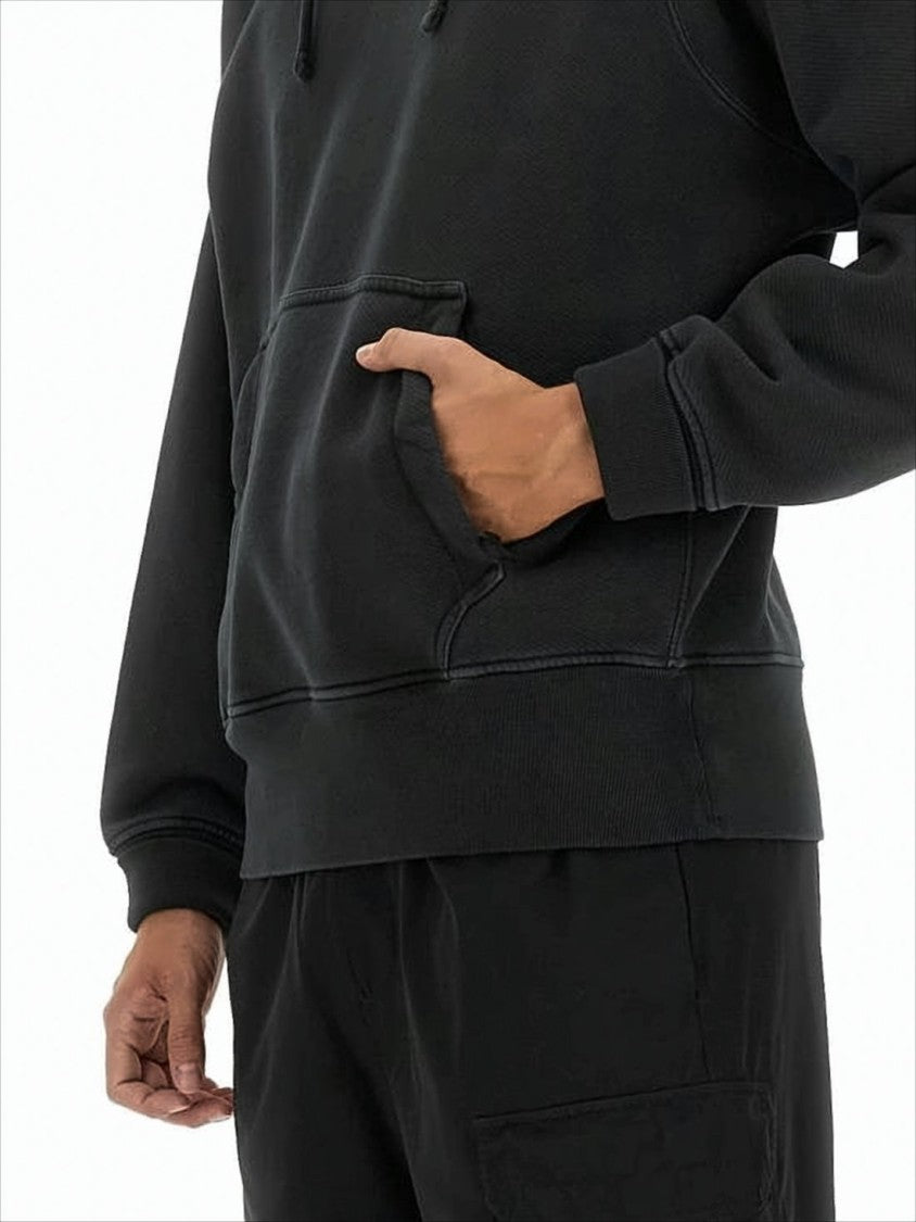Black Hoodie with Adjustable Drawstring