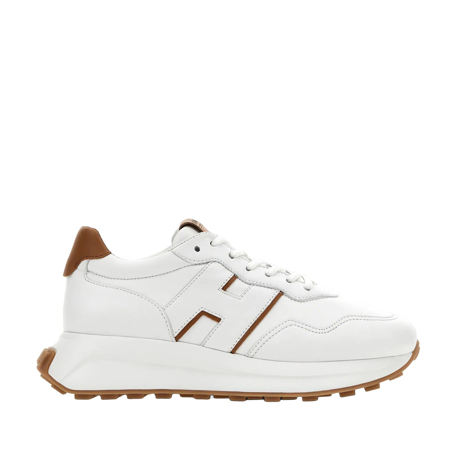 H641 H Patch Sneakers With Leather