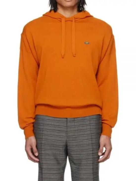 Wool Hoodie with Embroidered Logo and Relaxed Fit