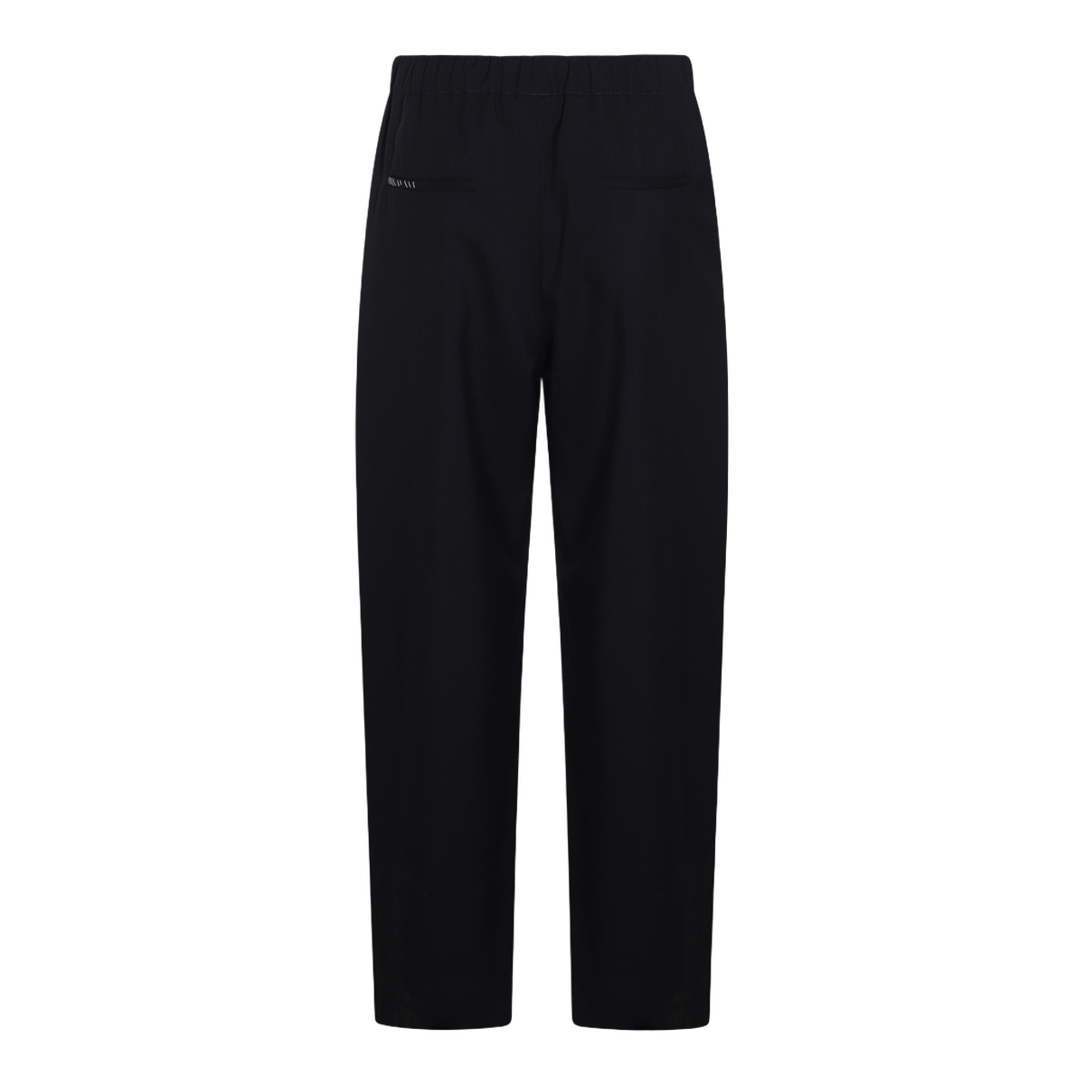 Straight-Leg Trousers with Elastic Waistband