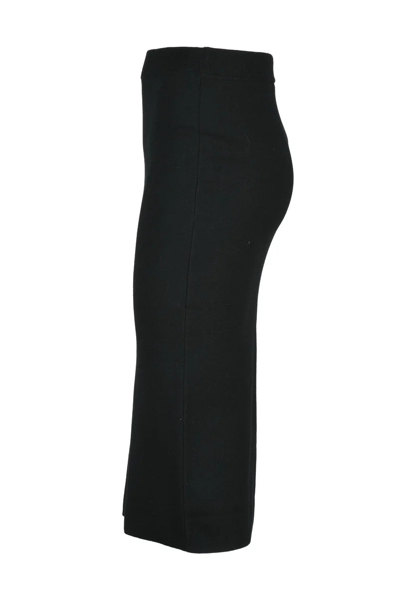 Rete Wool Skirt - Black