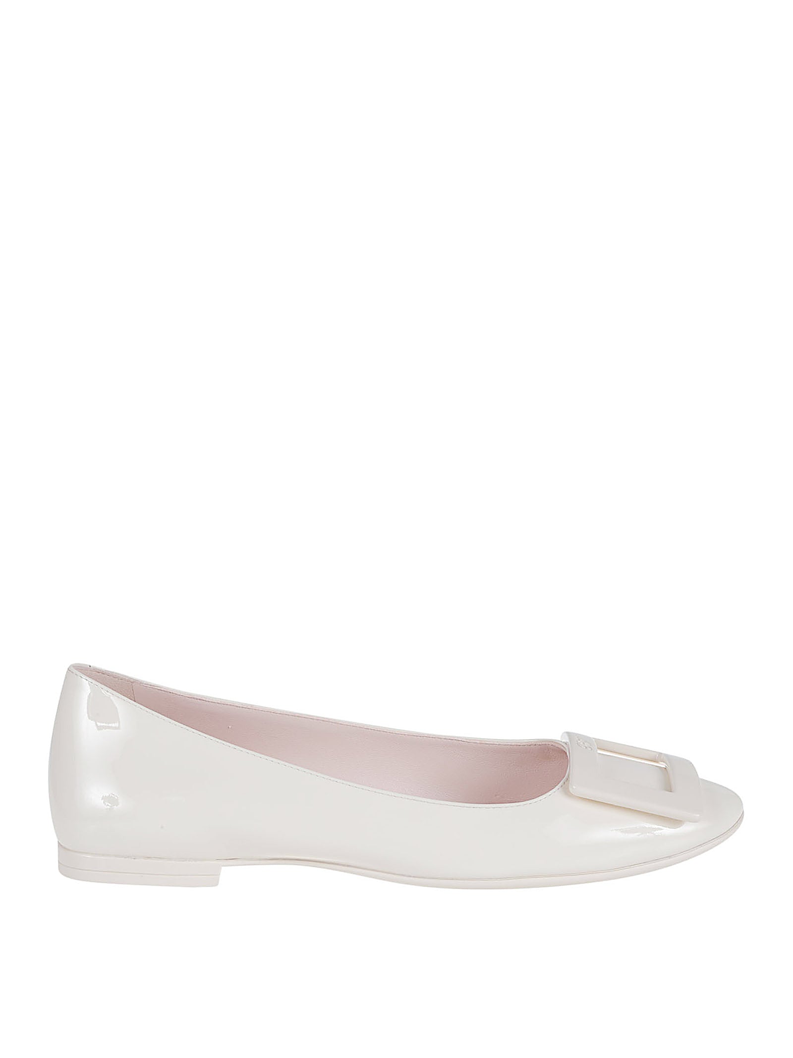 Pointed Toe Flats with Decorative Buckle Detail