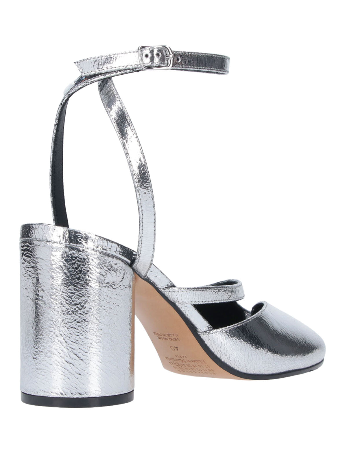 Silver Tabi Pumps