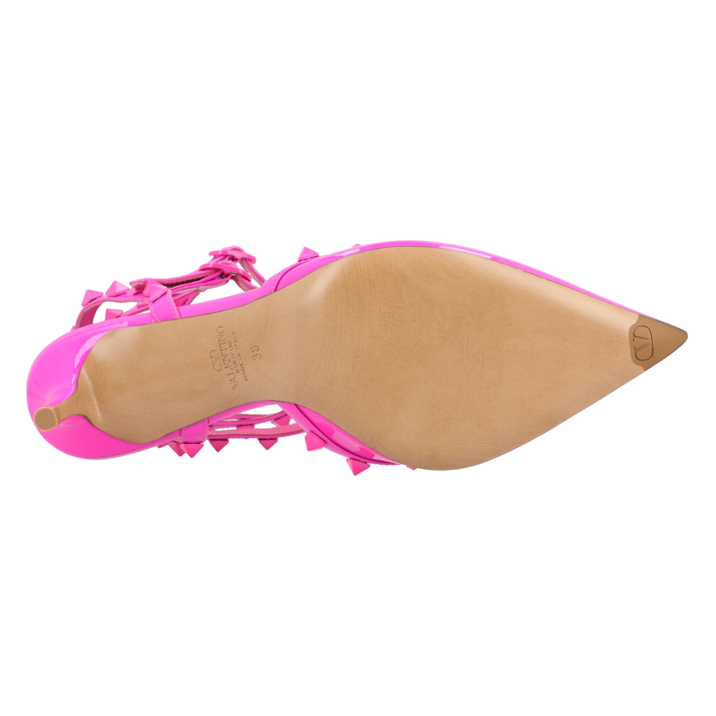 Calfskin Open Pumps Pink
