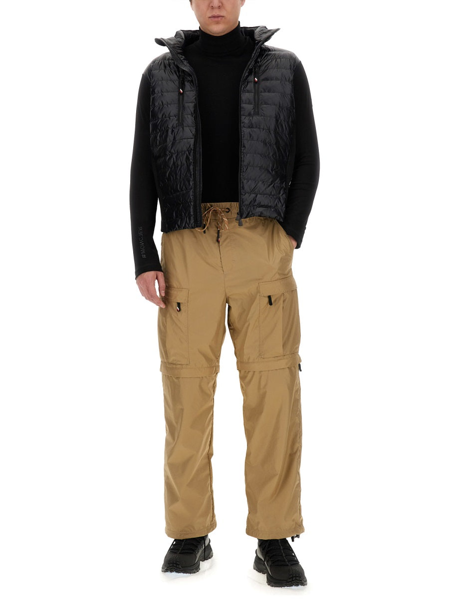 Convertible Brown Cargo Pants With Versatile Pocket Design