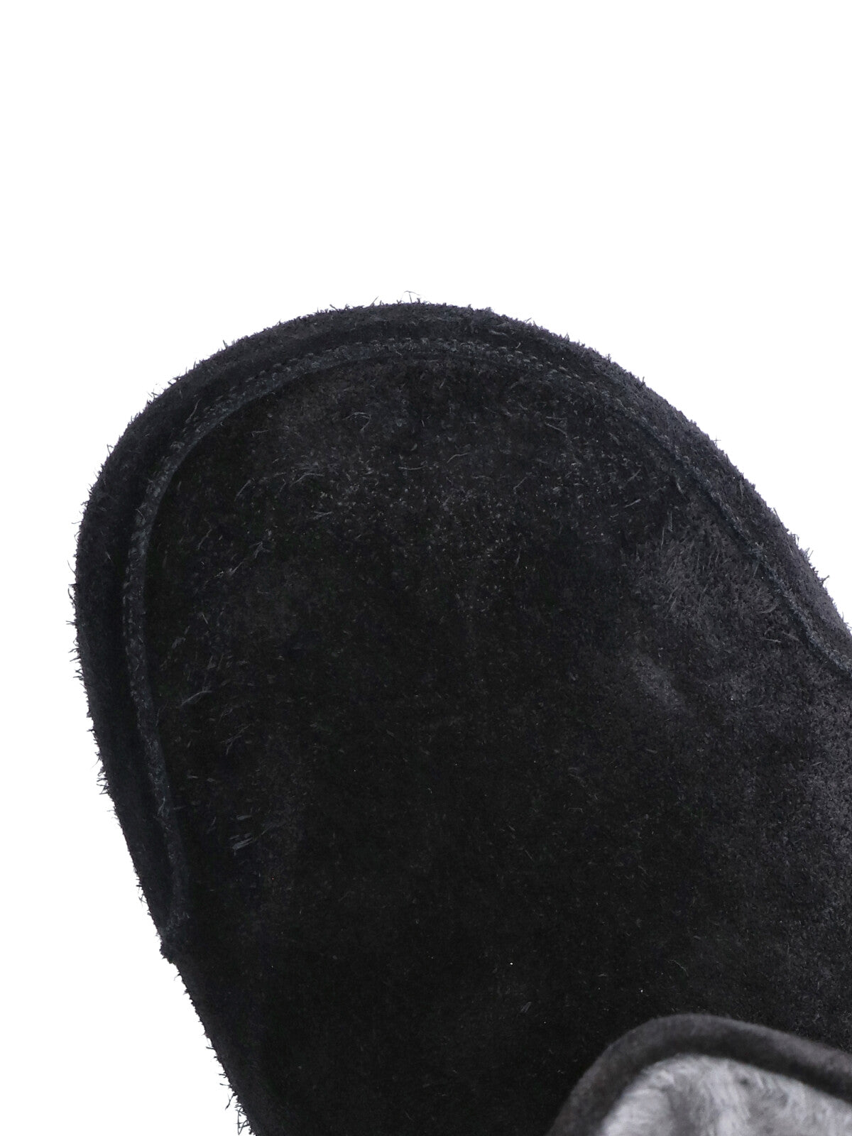 Black Distressed Dumbo Suede Ankle Boots