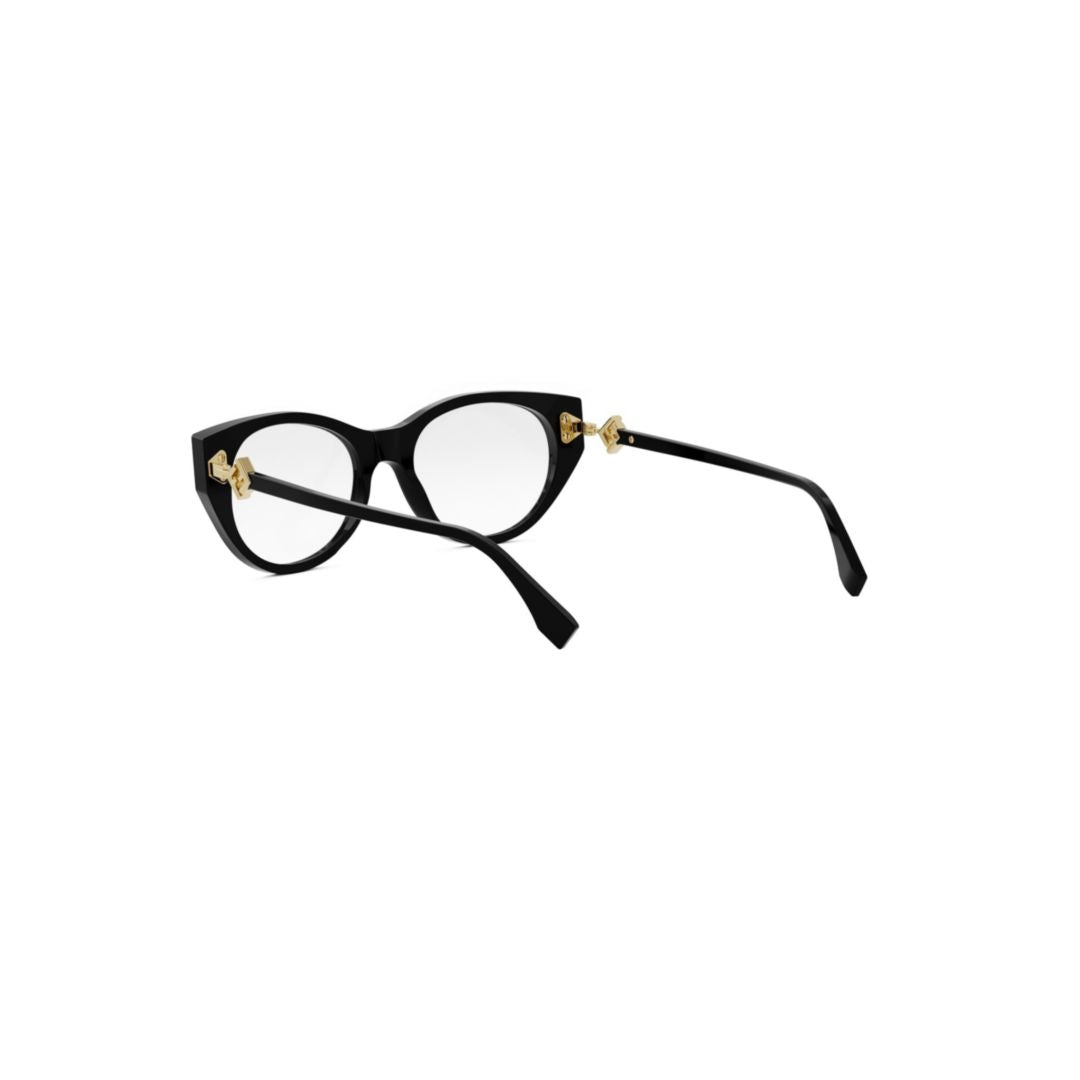 Fe50099i Cat-Eye Sunglasses with Gold-Tone Accents