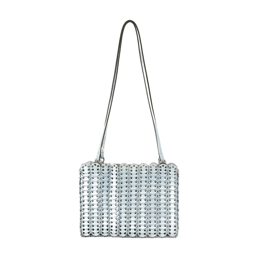 Structured Leather Shoulder Bag With Textured Surface