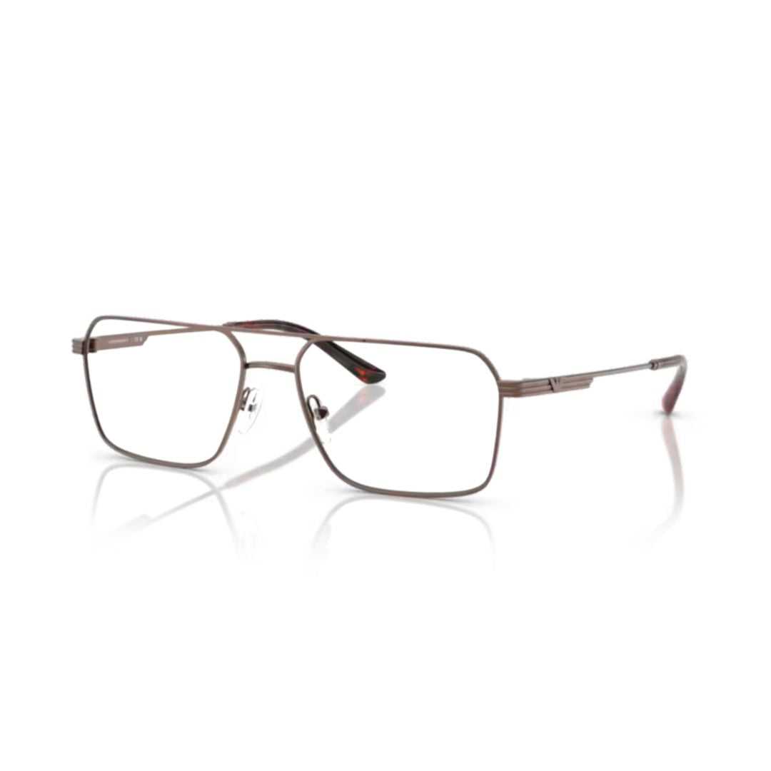 1166 Vista Rectangular Metal Frame Eyeglasses with Tortoiseshell Accents