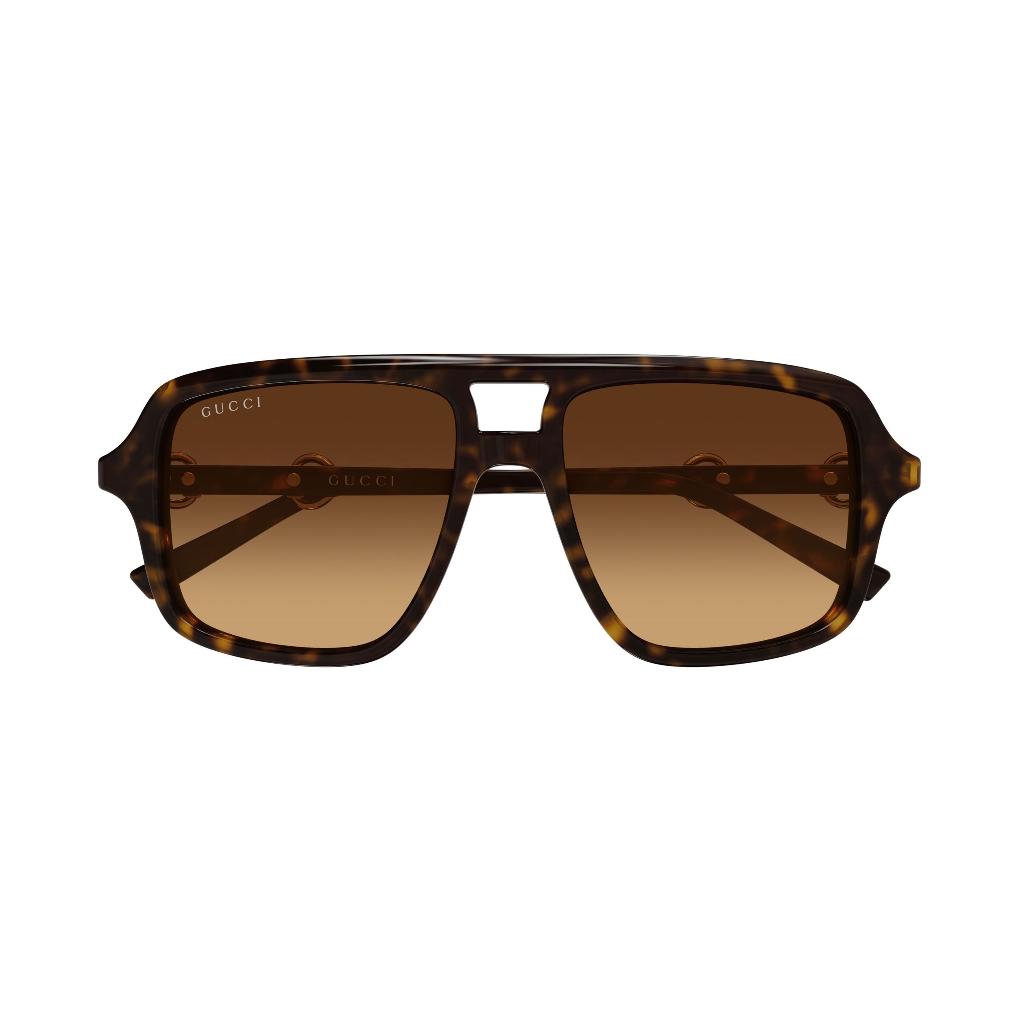 Oversized Square Tortoiseshell Sunglasses with Gradient Lenses