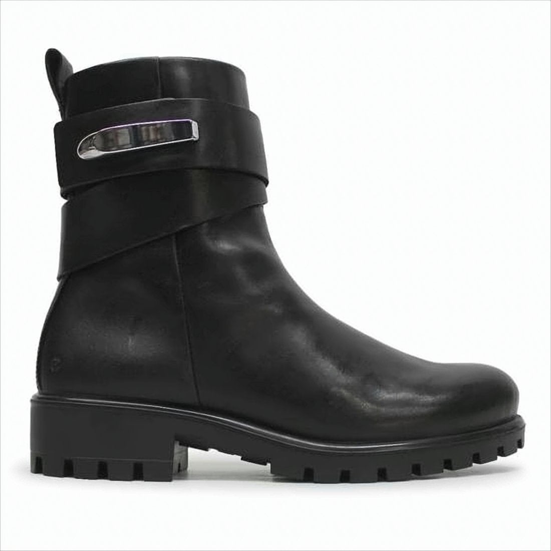 Ankle Boots with Decorative Strap