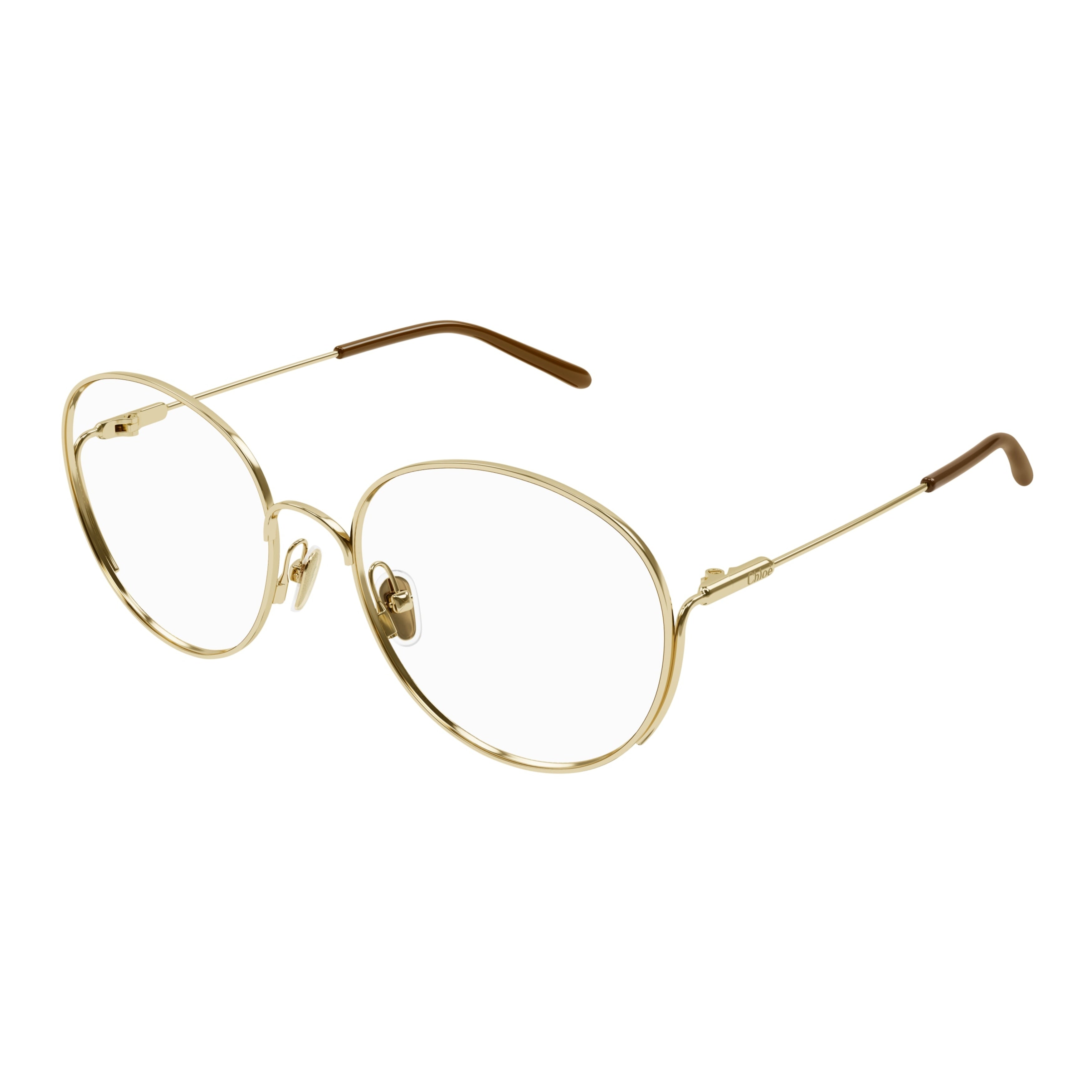 Ch0209o Delicate Gold-tone Metal Frame Eyeglasses