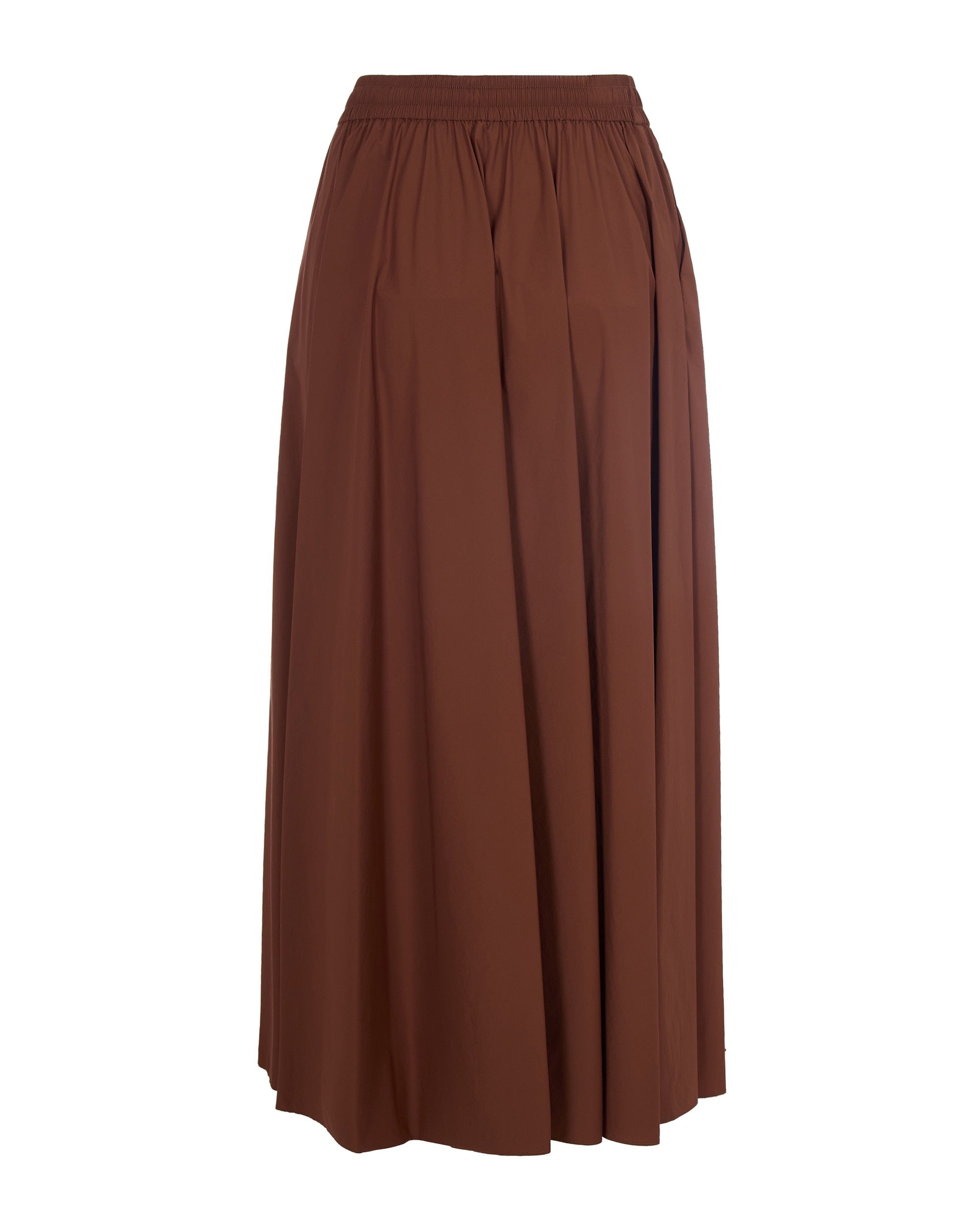 Ankle-Grazing Light Nylon Stretch Skirt