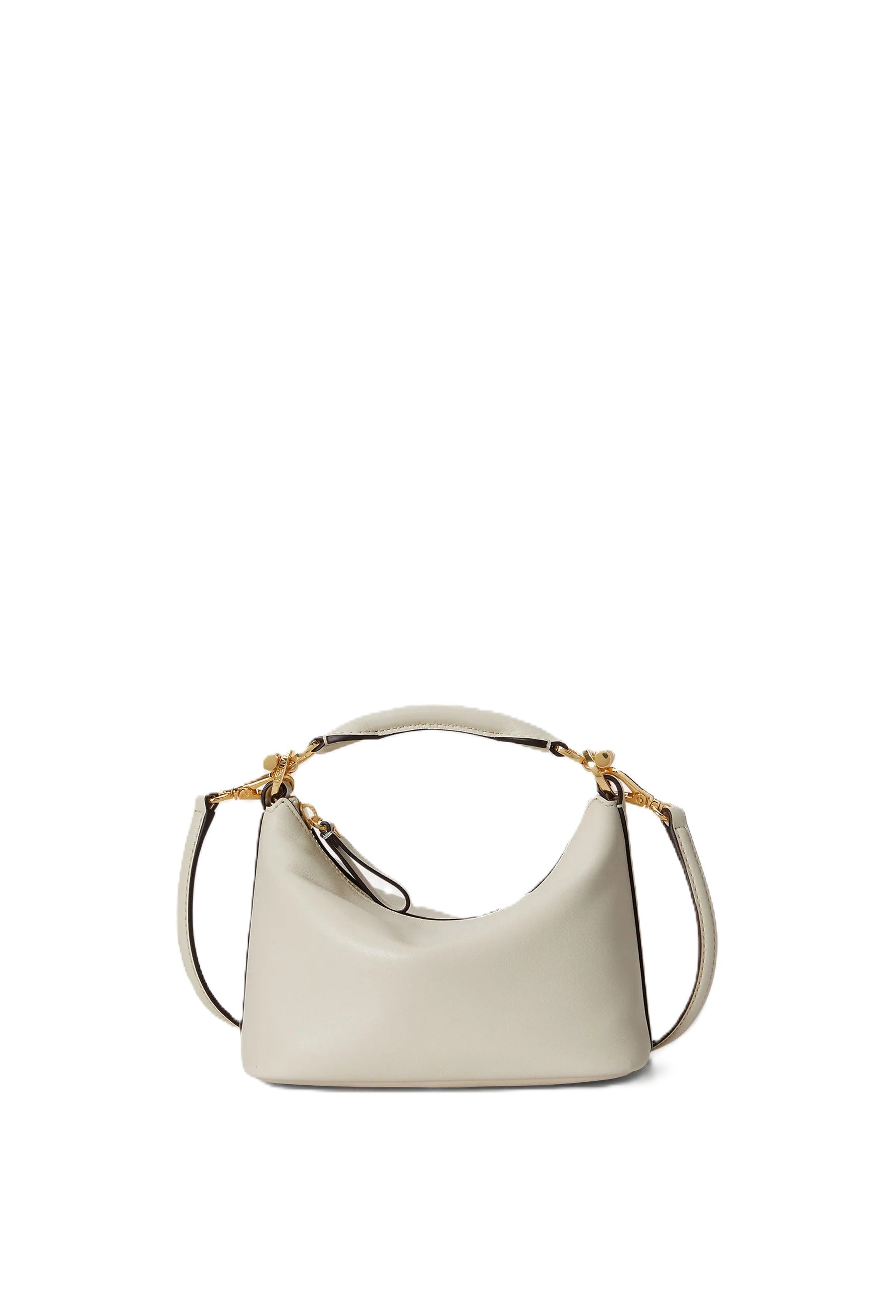 Structured Handbag with Minimalist Silhouette and Gold-tone Accents