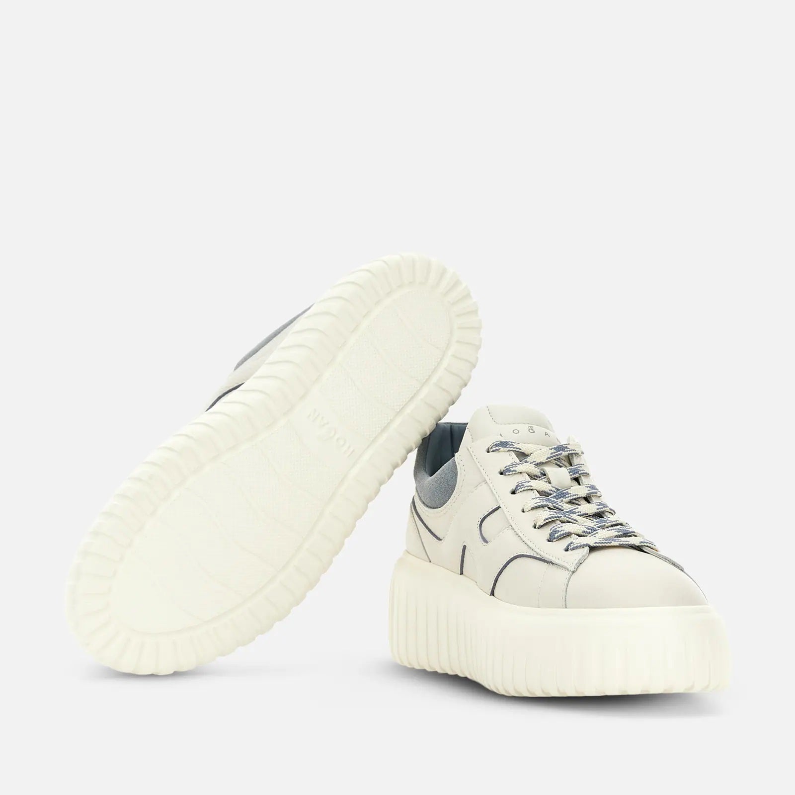 H-Stripes Lace-Up Leather Sneakers