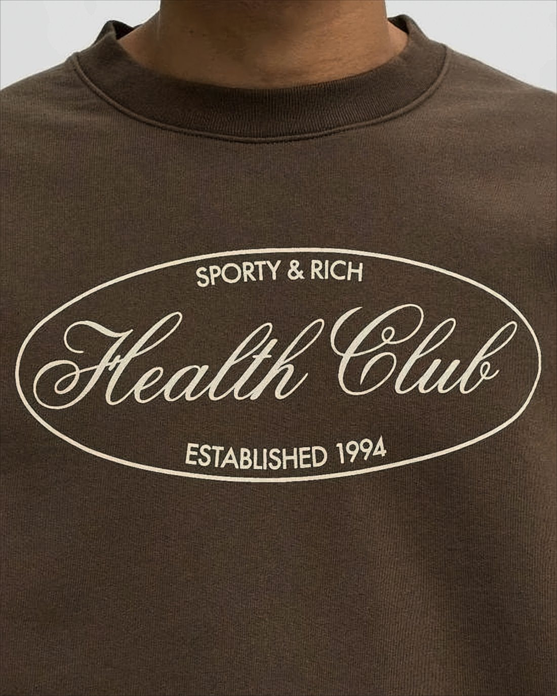 Sporty & Rich Logo Print Casual Tee