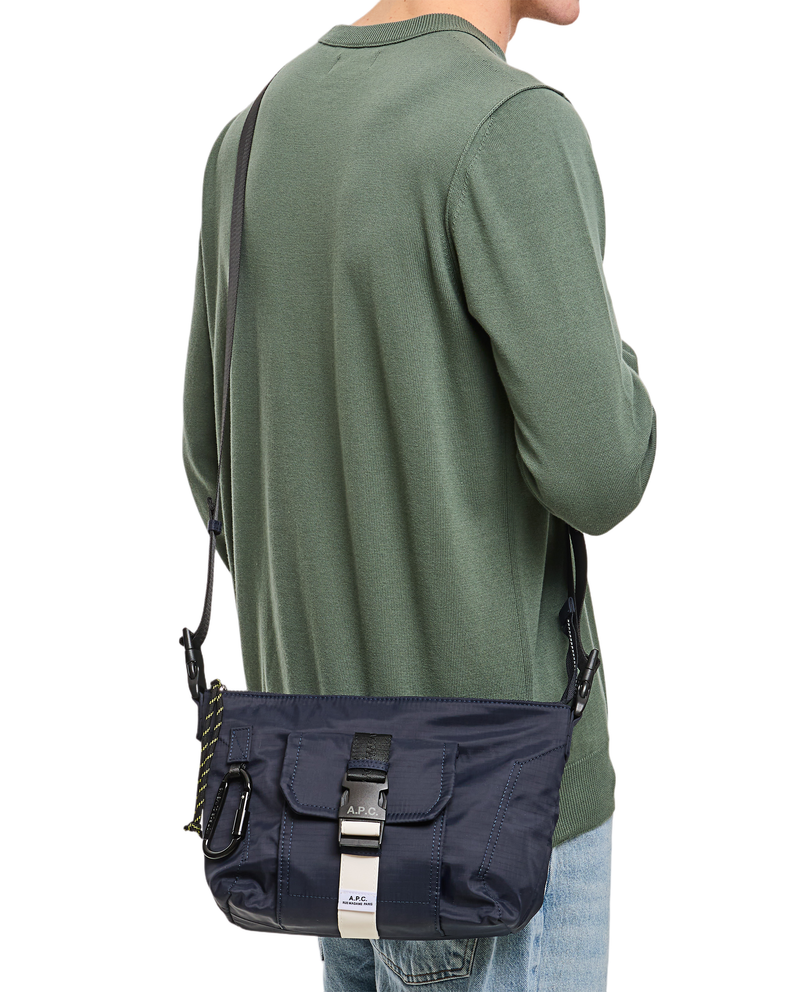 Compact Crossbody Bag With Flap Pocket