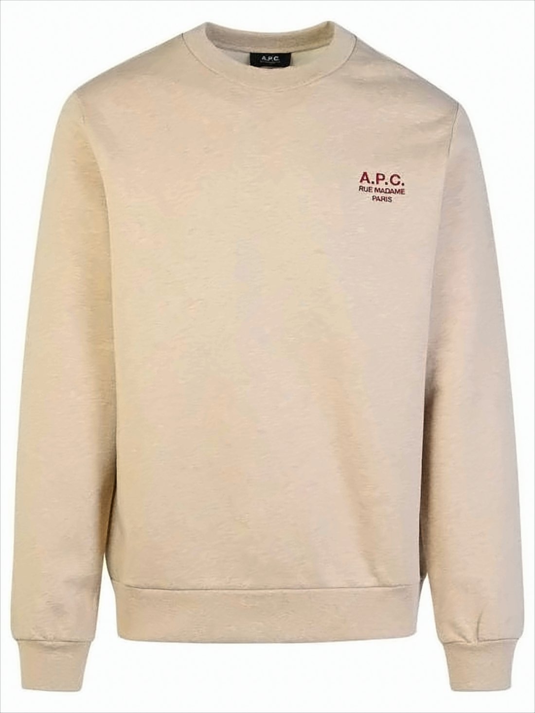 Minimalist Long-Sleeve Crewneck Sweatshirt with Logo Detail