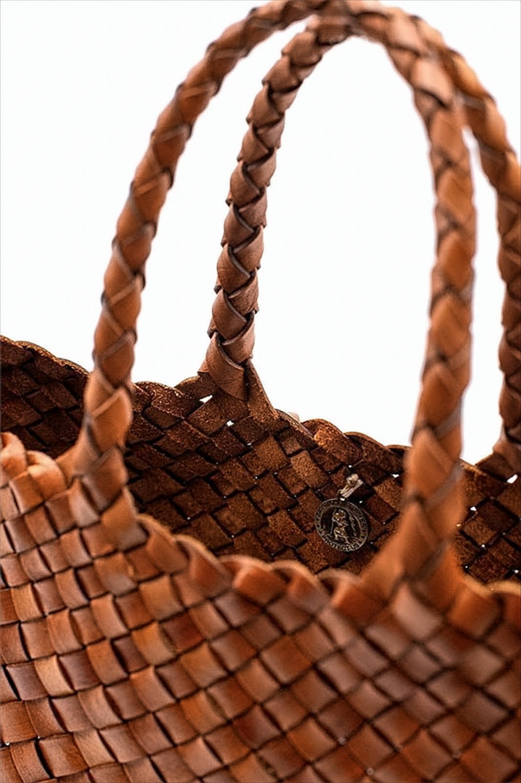 Artisanal Woven Buffalo Leather Tote