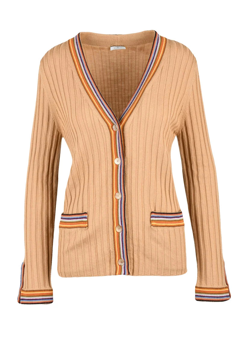 Button Cardigan Wool - Beige