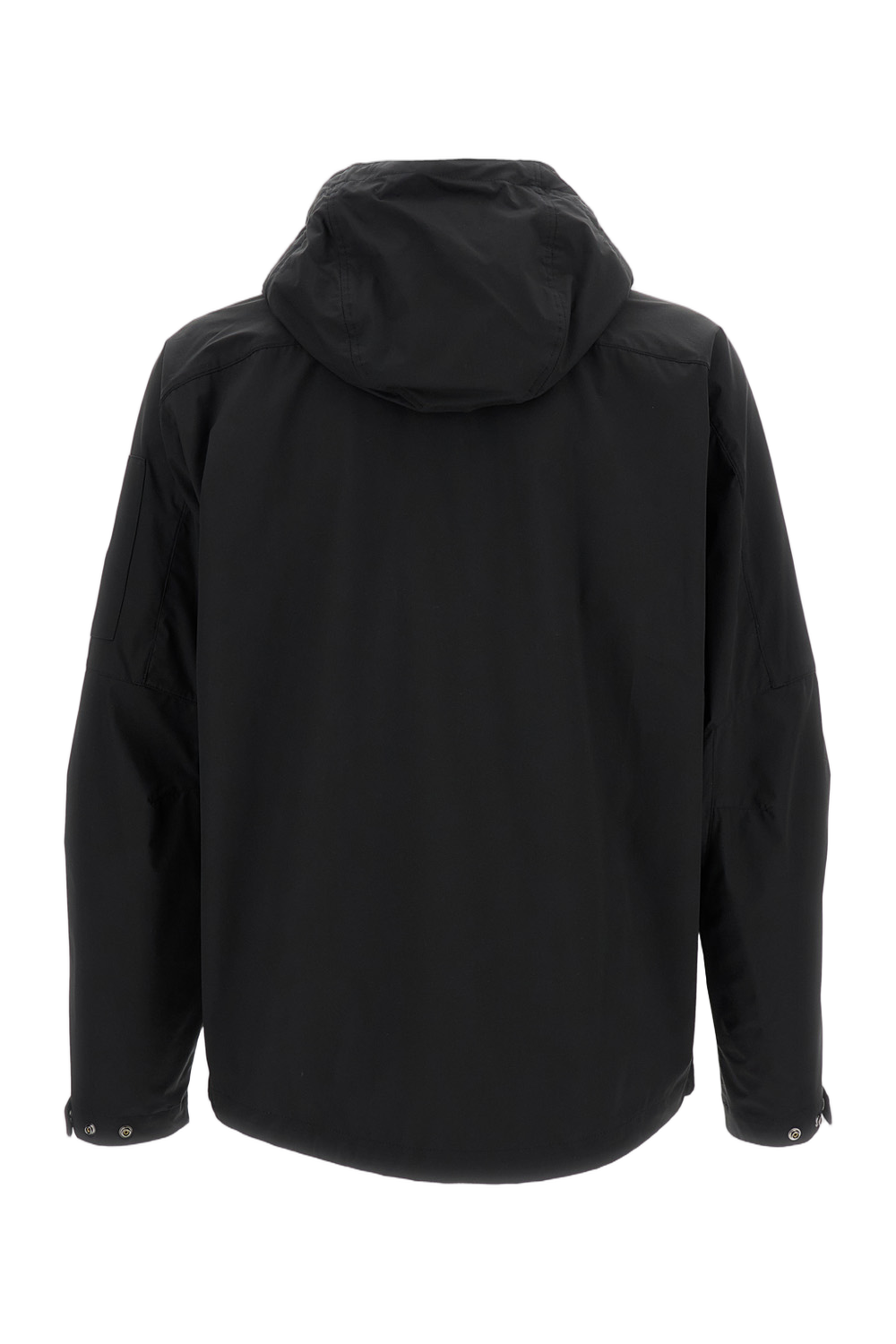 Minimalist Black Jacket with High Collar