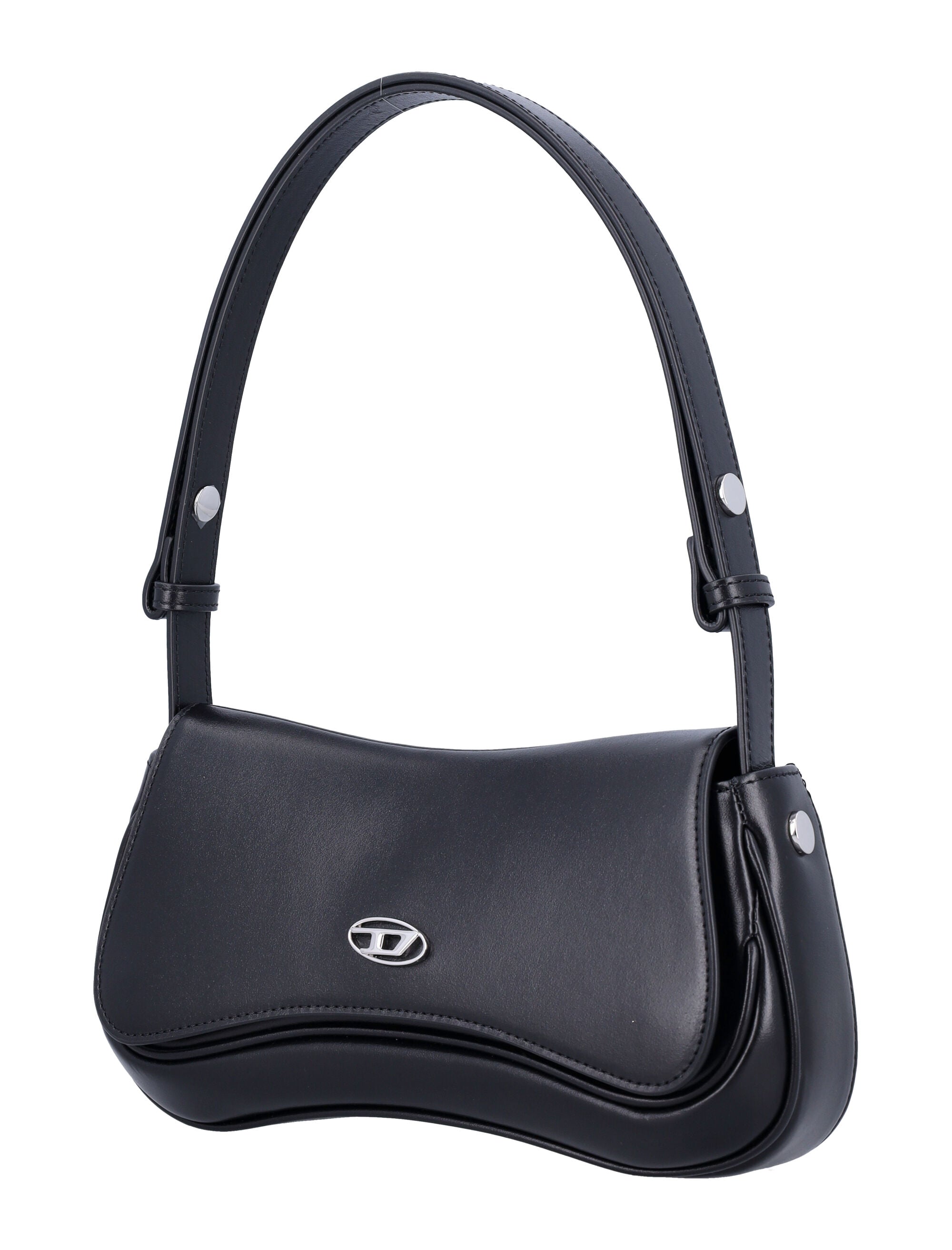 Black Leather Play Clutch