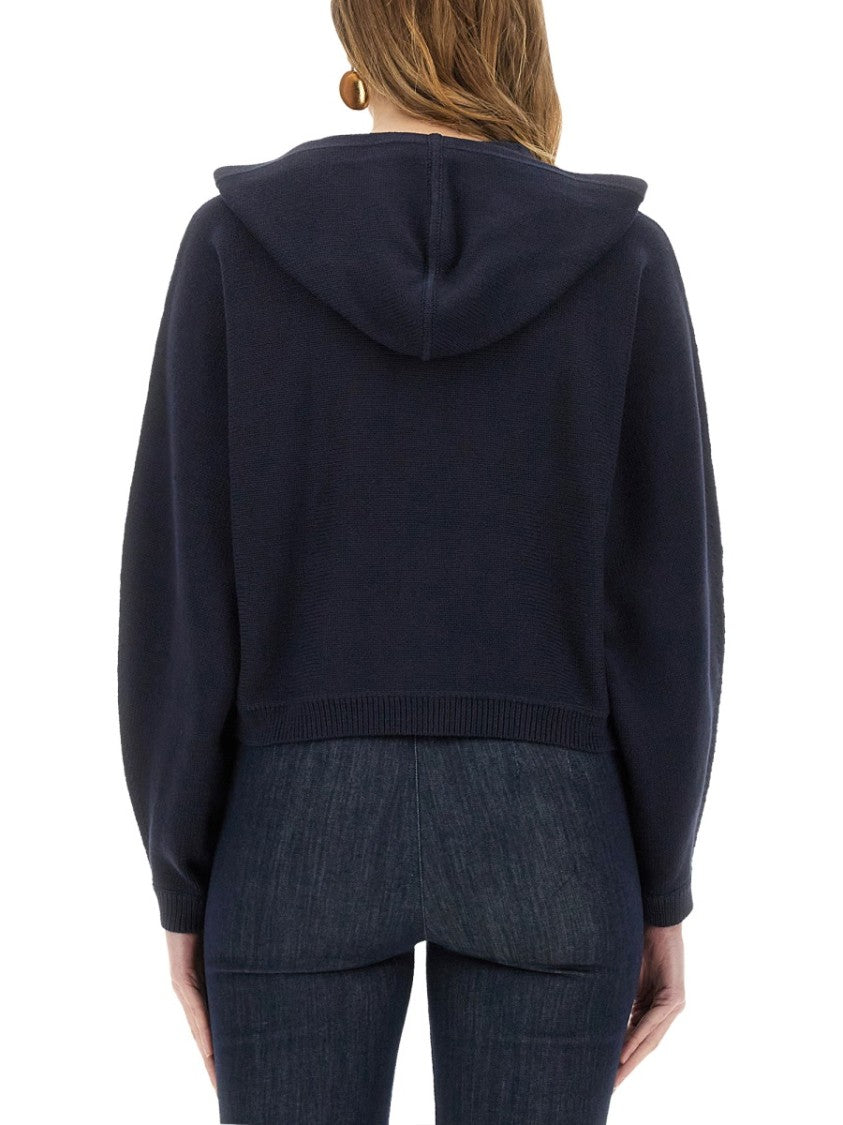 Knit Sweatshirt With Zipper