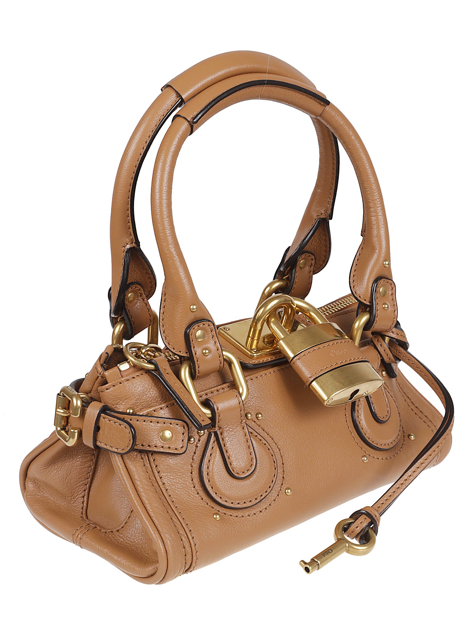Small Grained Buffalo Leather Handbag